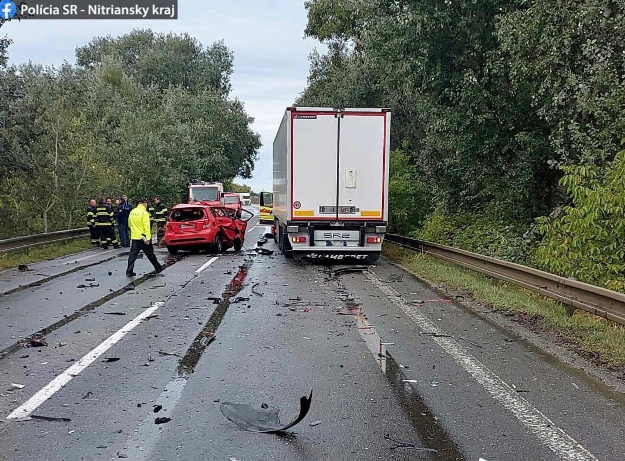 Nehoda v katastri obce Zemianska Oľča.