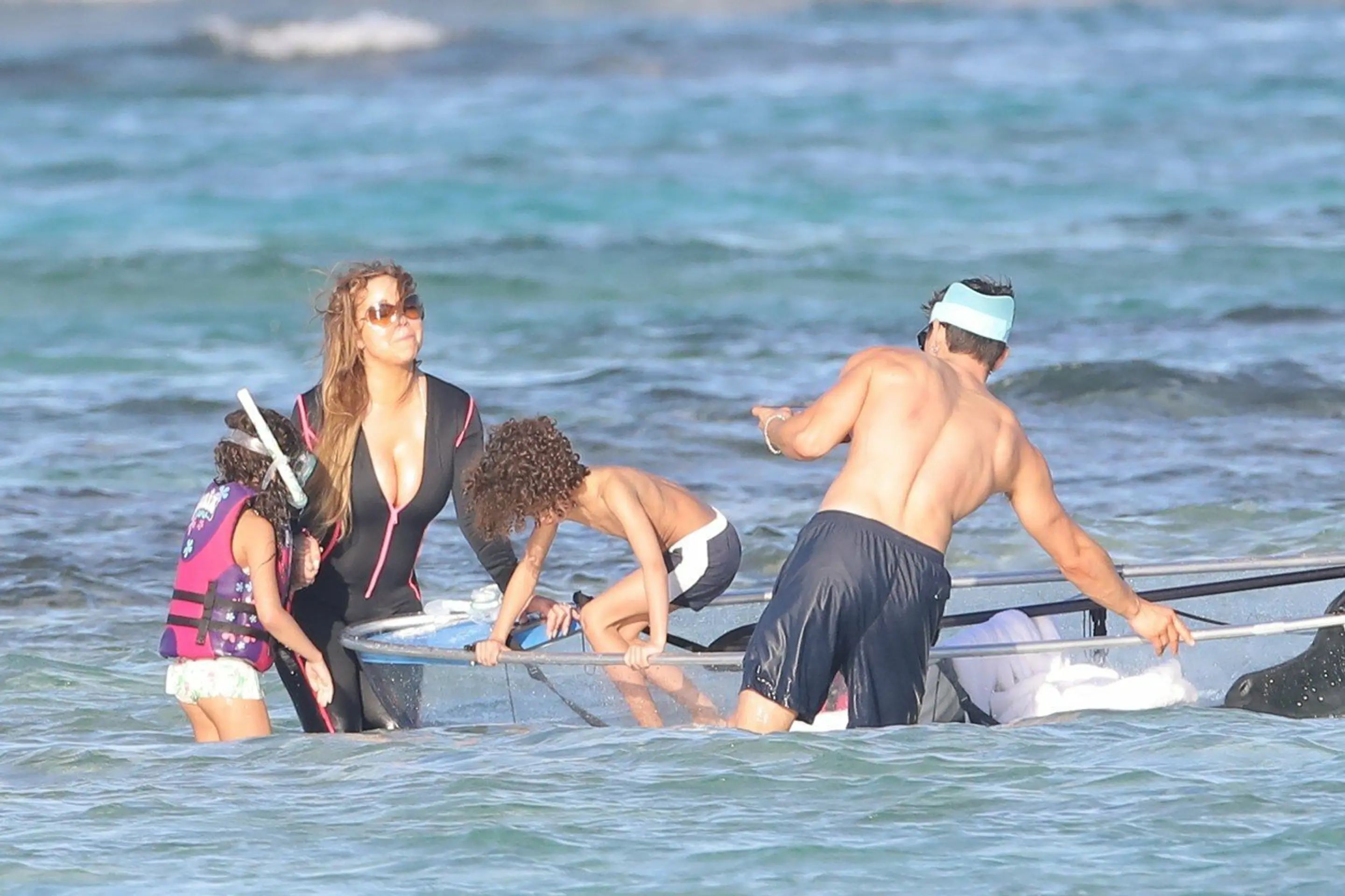 Mariah Carey dovolenkuje v Karibiku