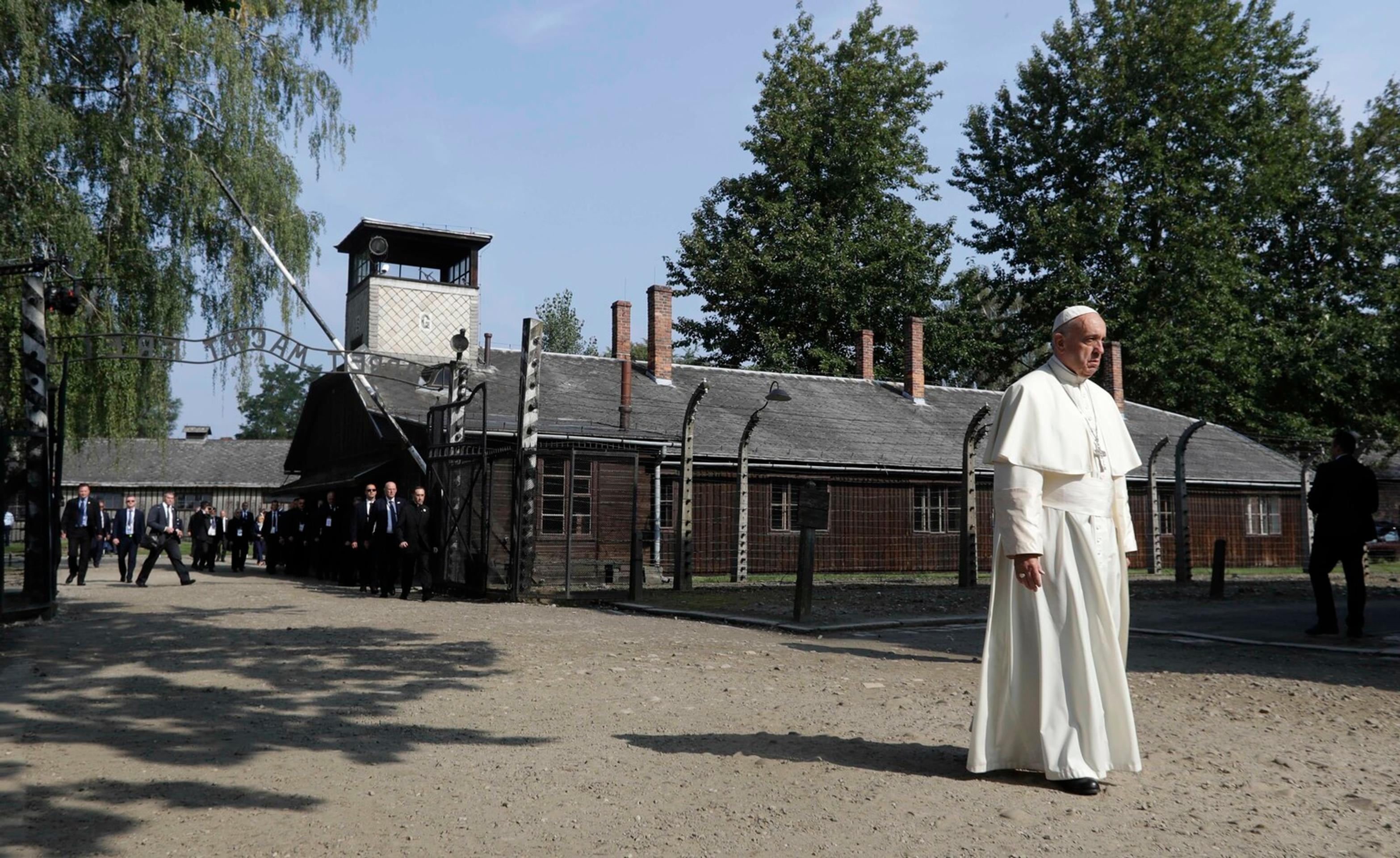 Vstup do tábora v Osvienčime.