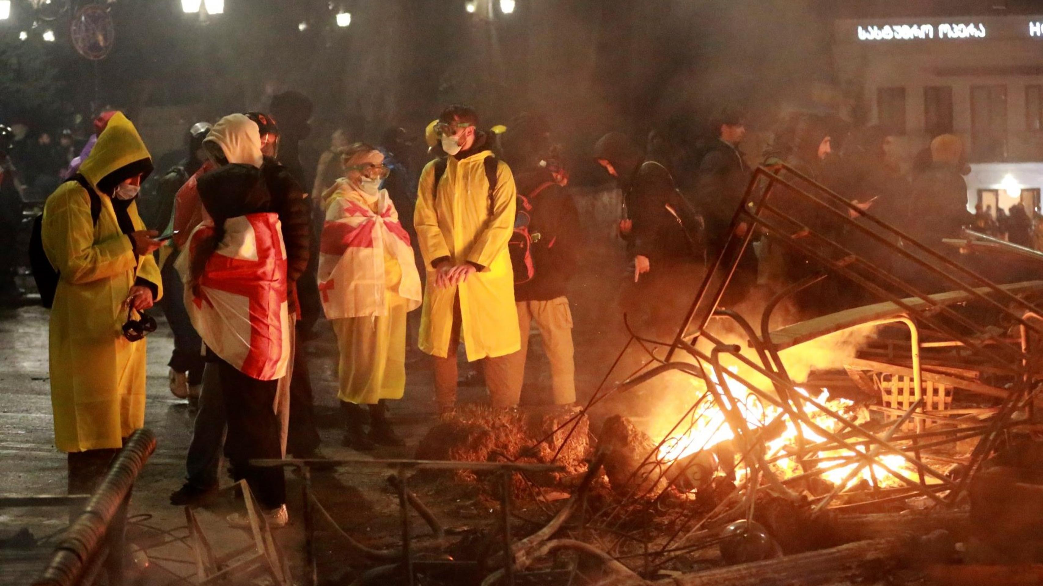 Protesty v Gruzínsku