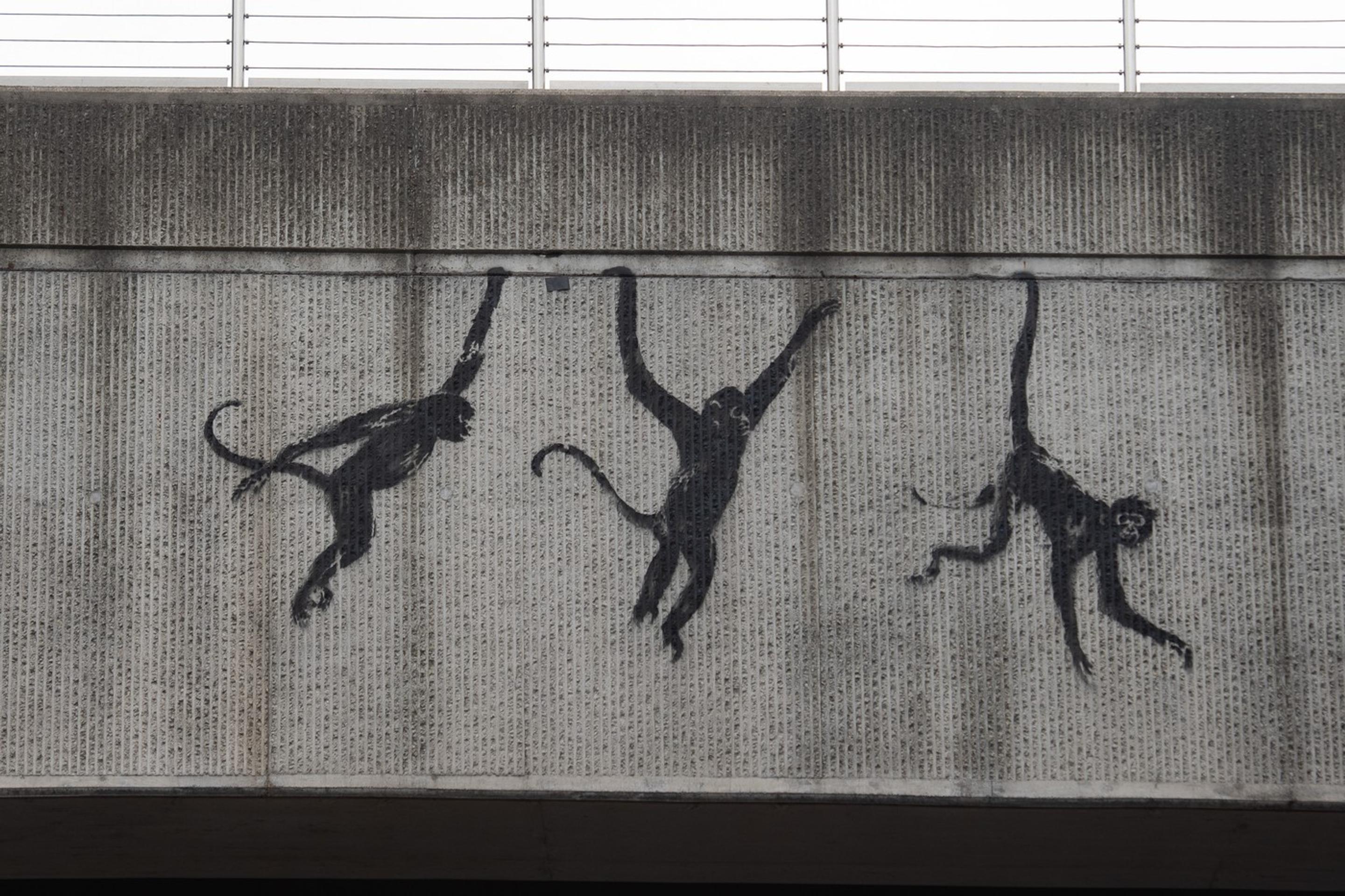 Tri nové diela Banksyho.