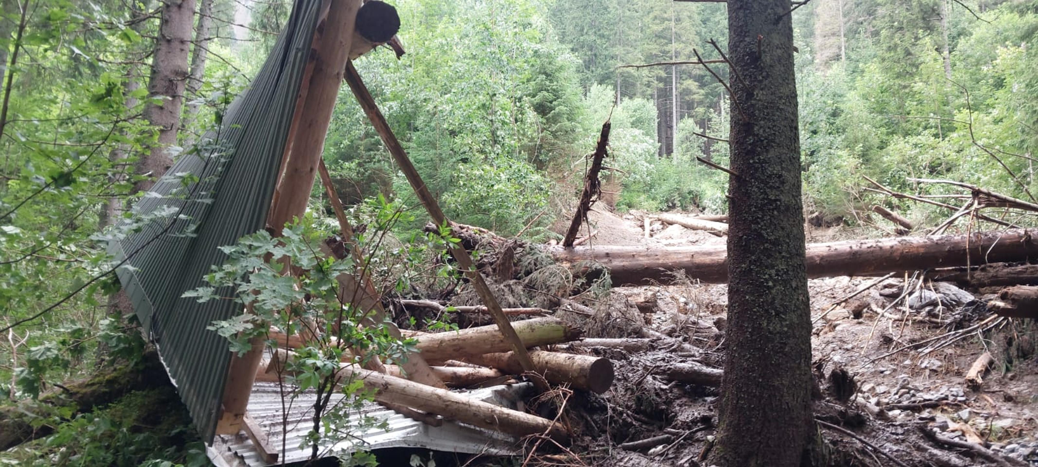 Deň po nešťastí v Monkovej doline.