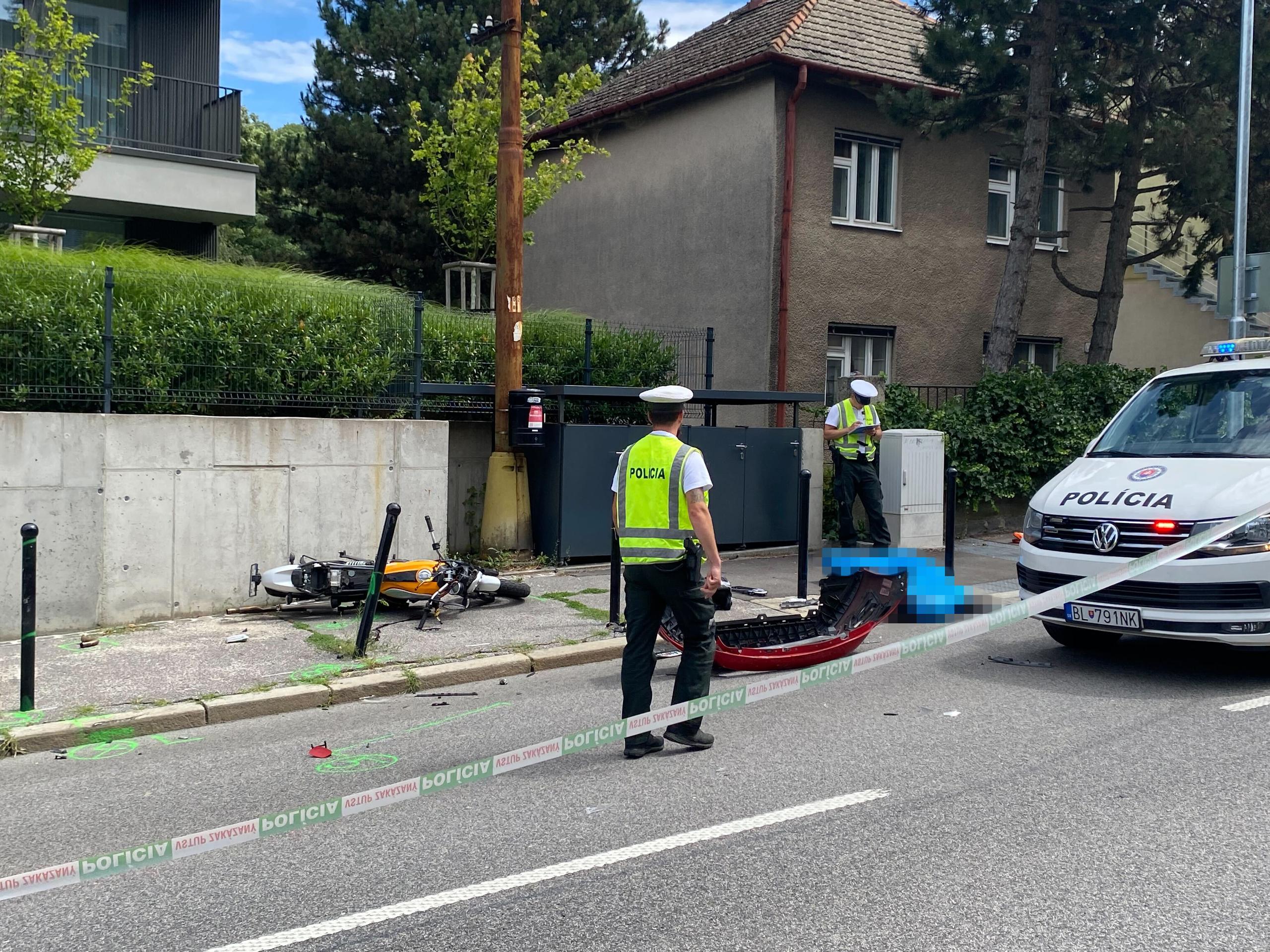 Tragická nehoda na Búdkovej ceste v Bratislave.