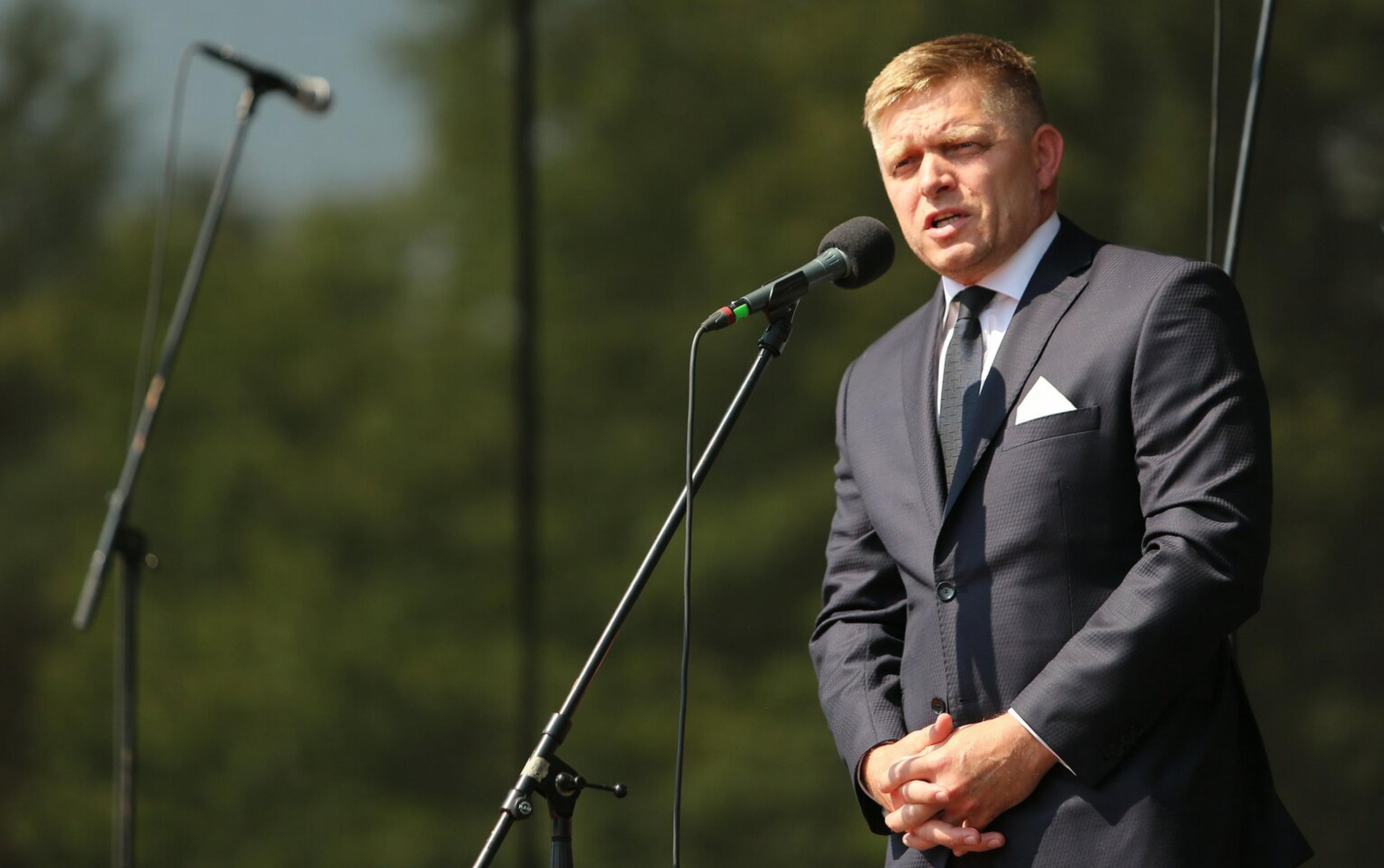Robert Fico reční počas osláv 72. výročia SNP.