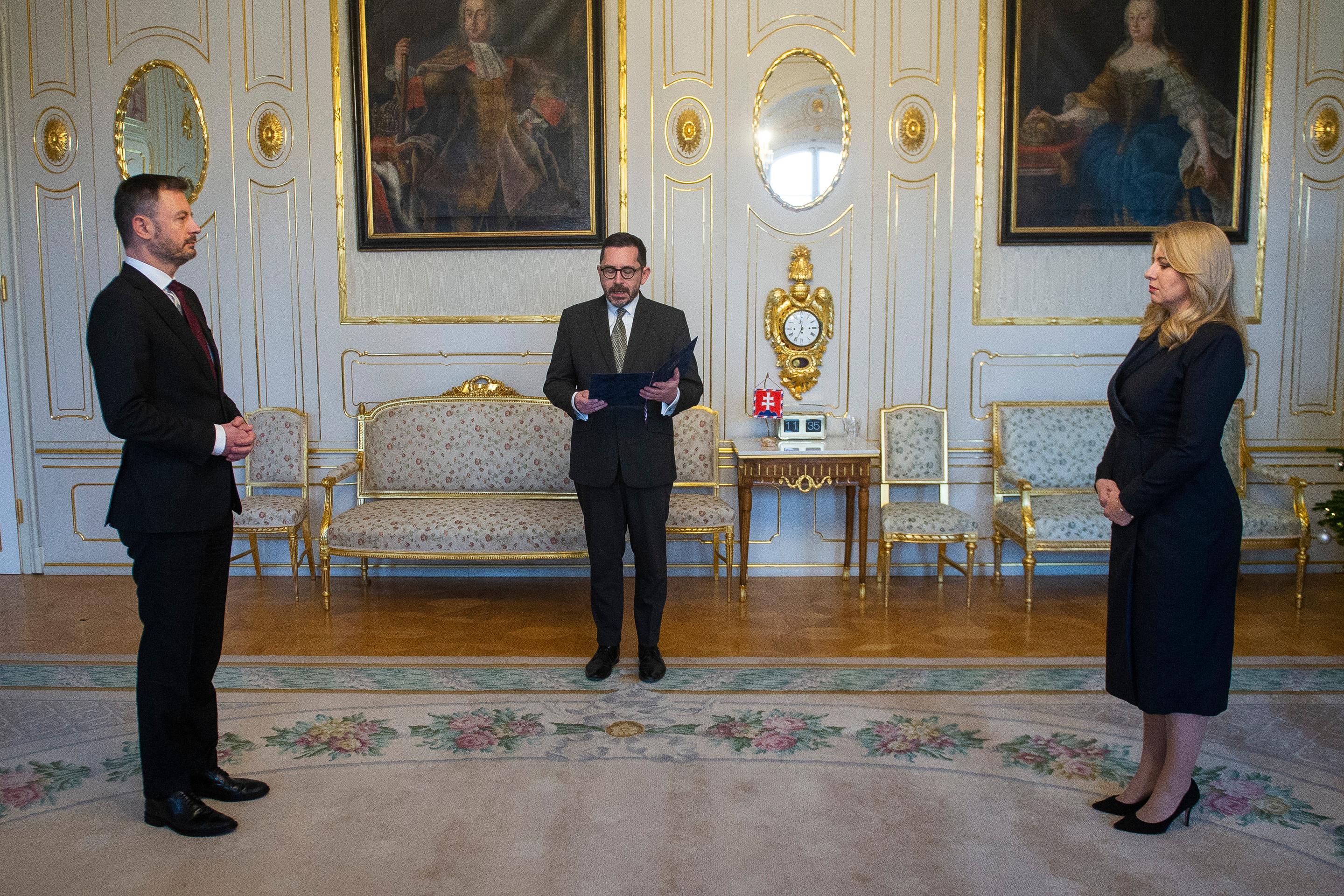 Eduard Heger a Zuzana Čaputová.