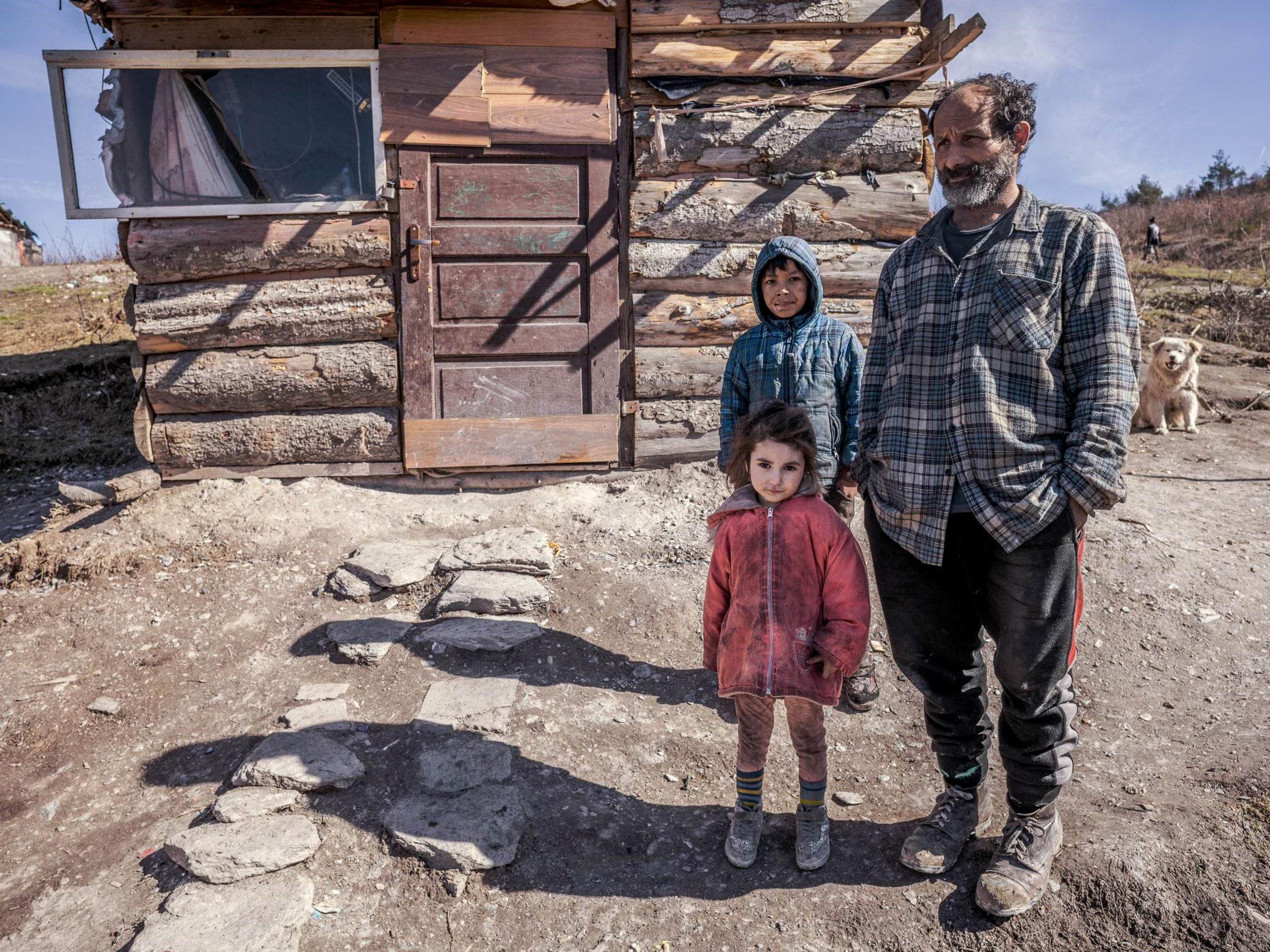 Rómska osada pri Richnave.