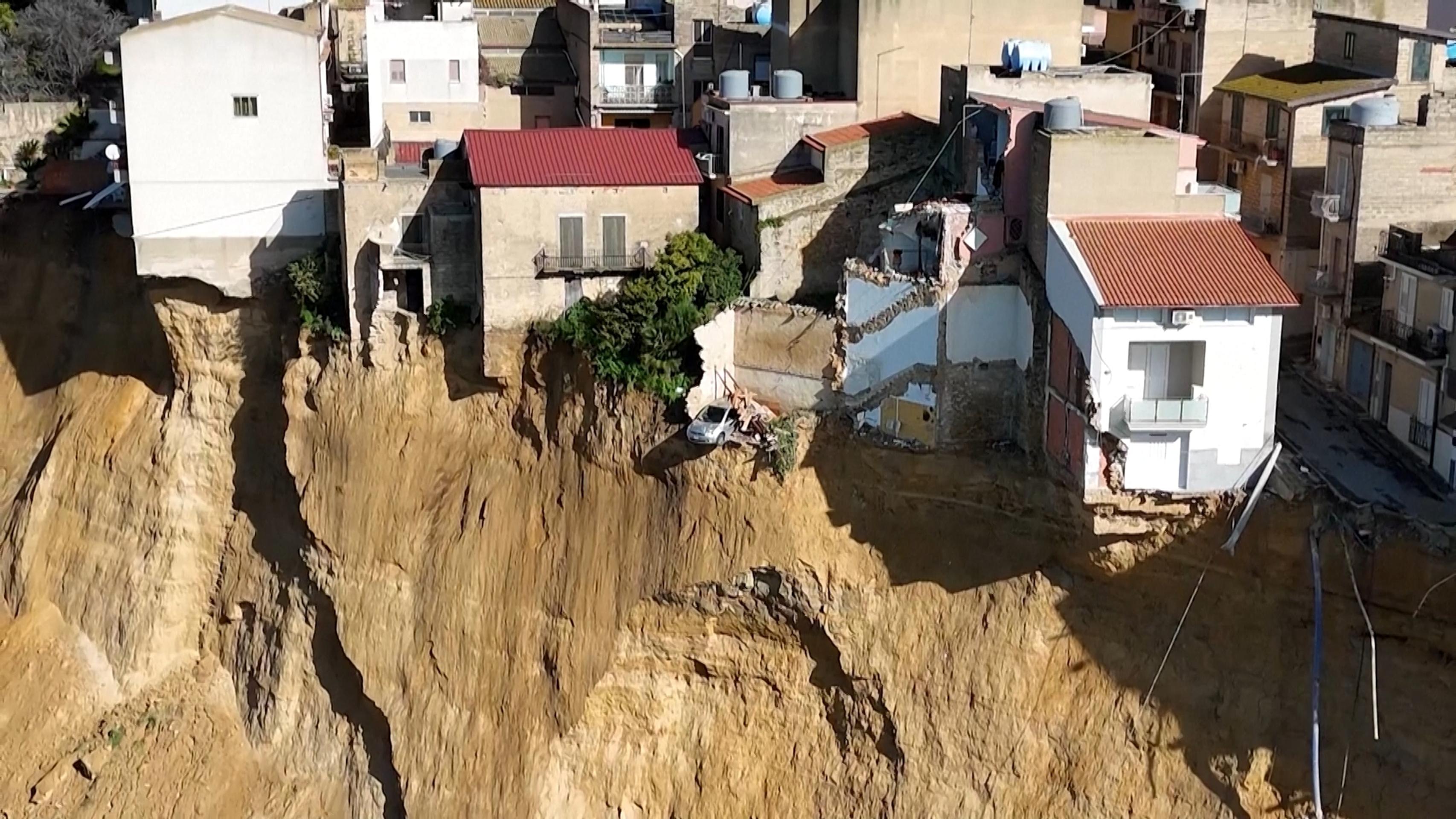 Zosuv pôdy na Sicílii