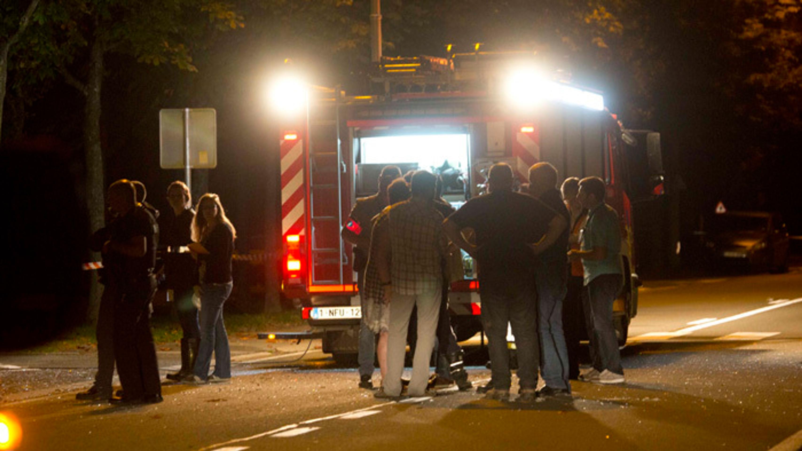 Výbuch v meste Chimay.