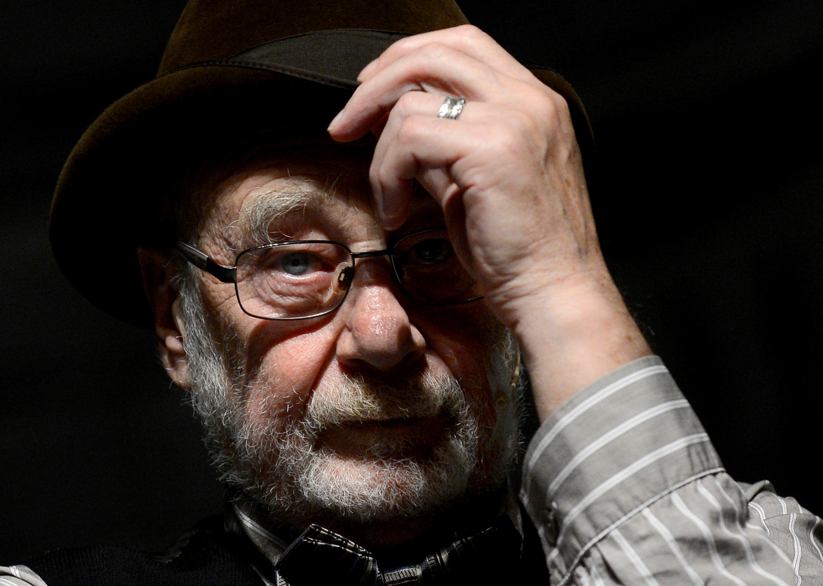 Leopold Haverl (Jozef Katz) počas ukážky z muzikálu "Obchod na korze" (marec 2014).