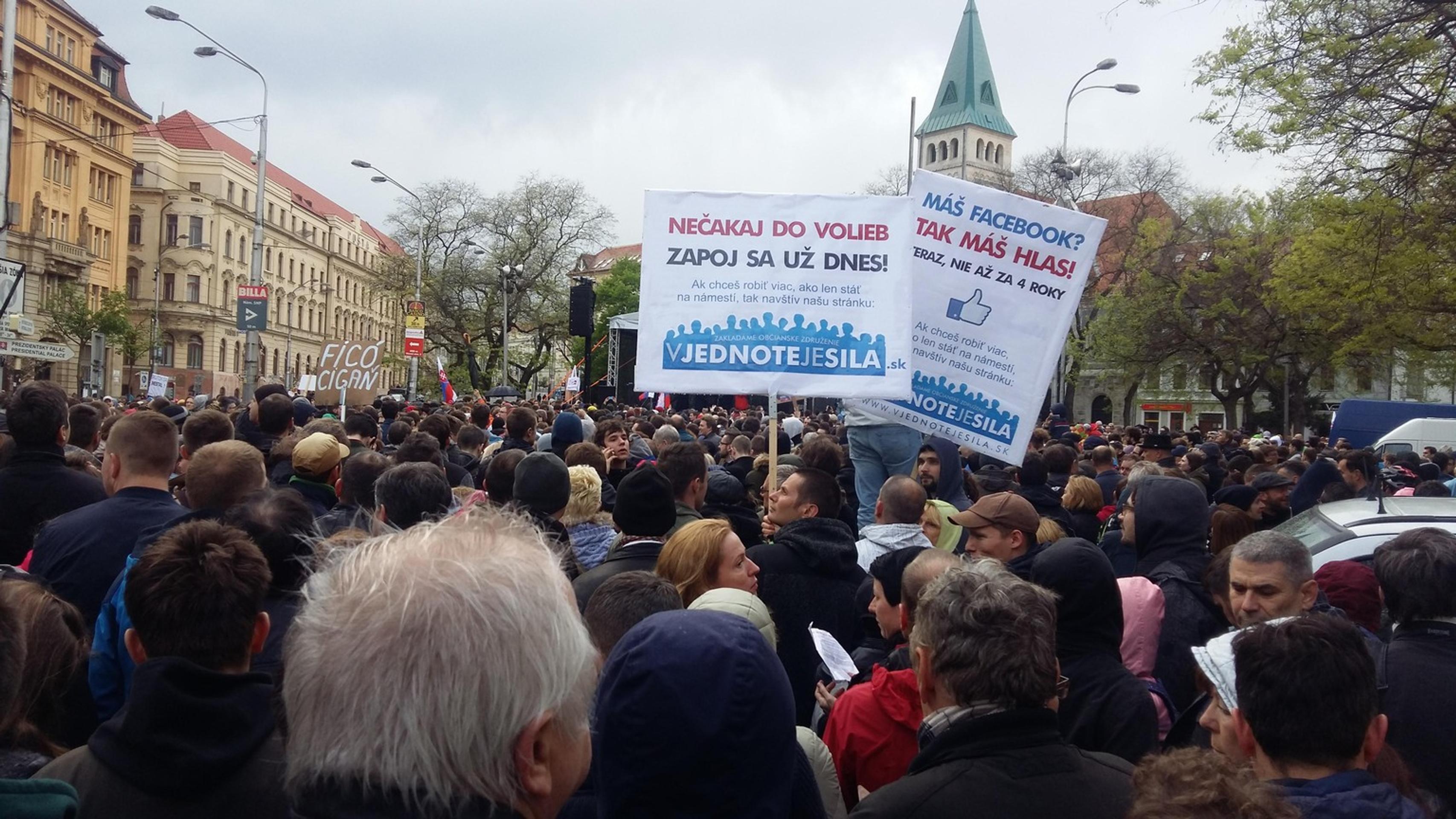 Protest v Bratislave