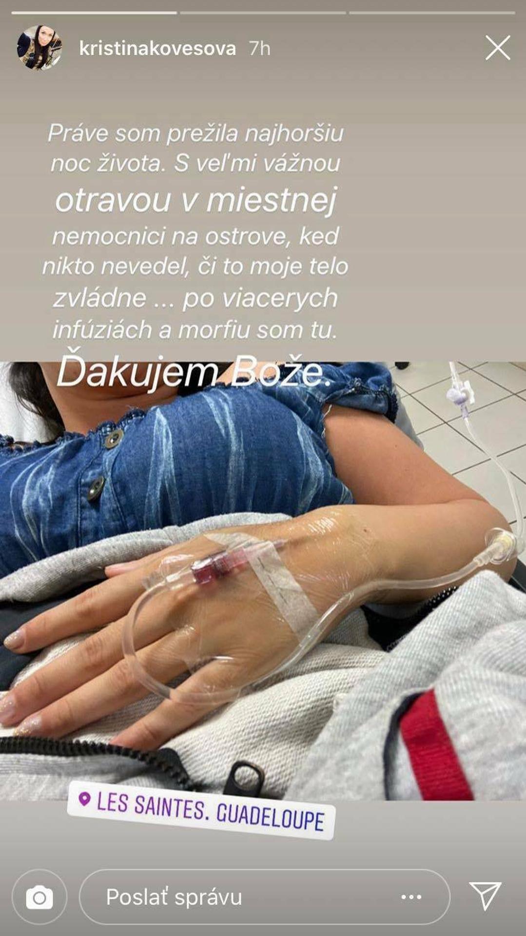 Hodiny strachu o život: Kristína Kövešová skončila s otravou v nemocnici!