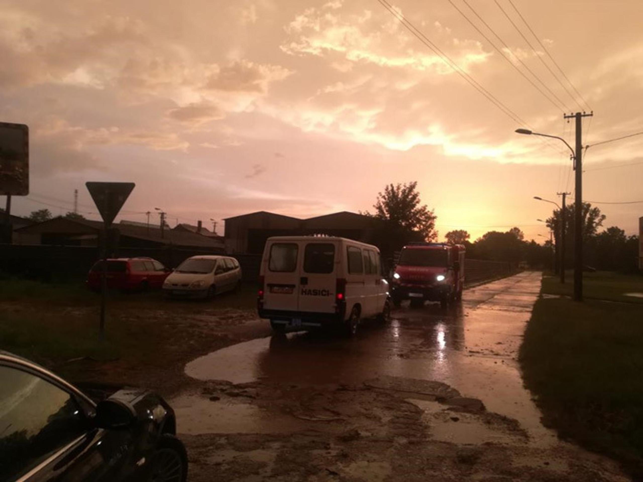 Záplavy na Záhorí.