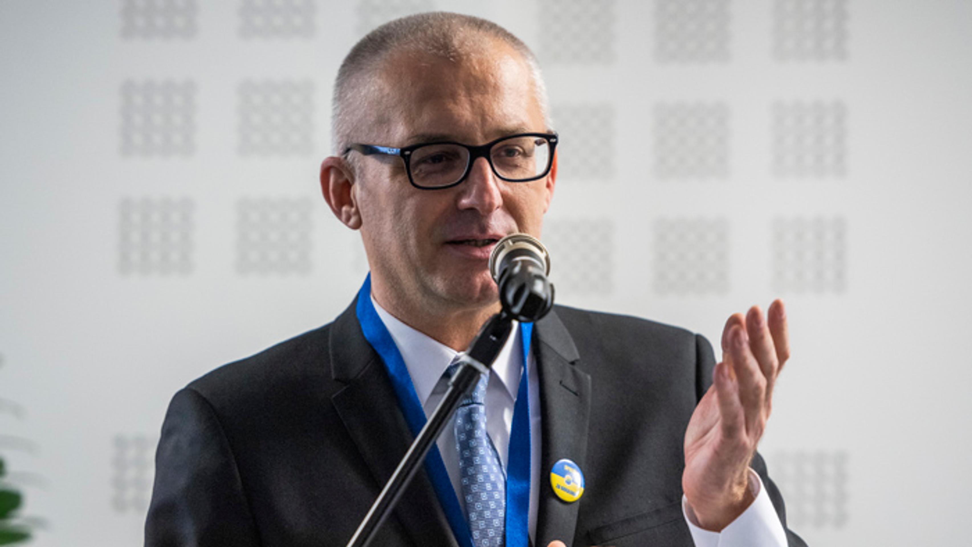 Predseda SPOLU Miroslav Kollár počas snemu strany.