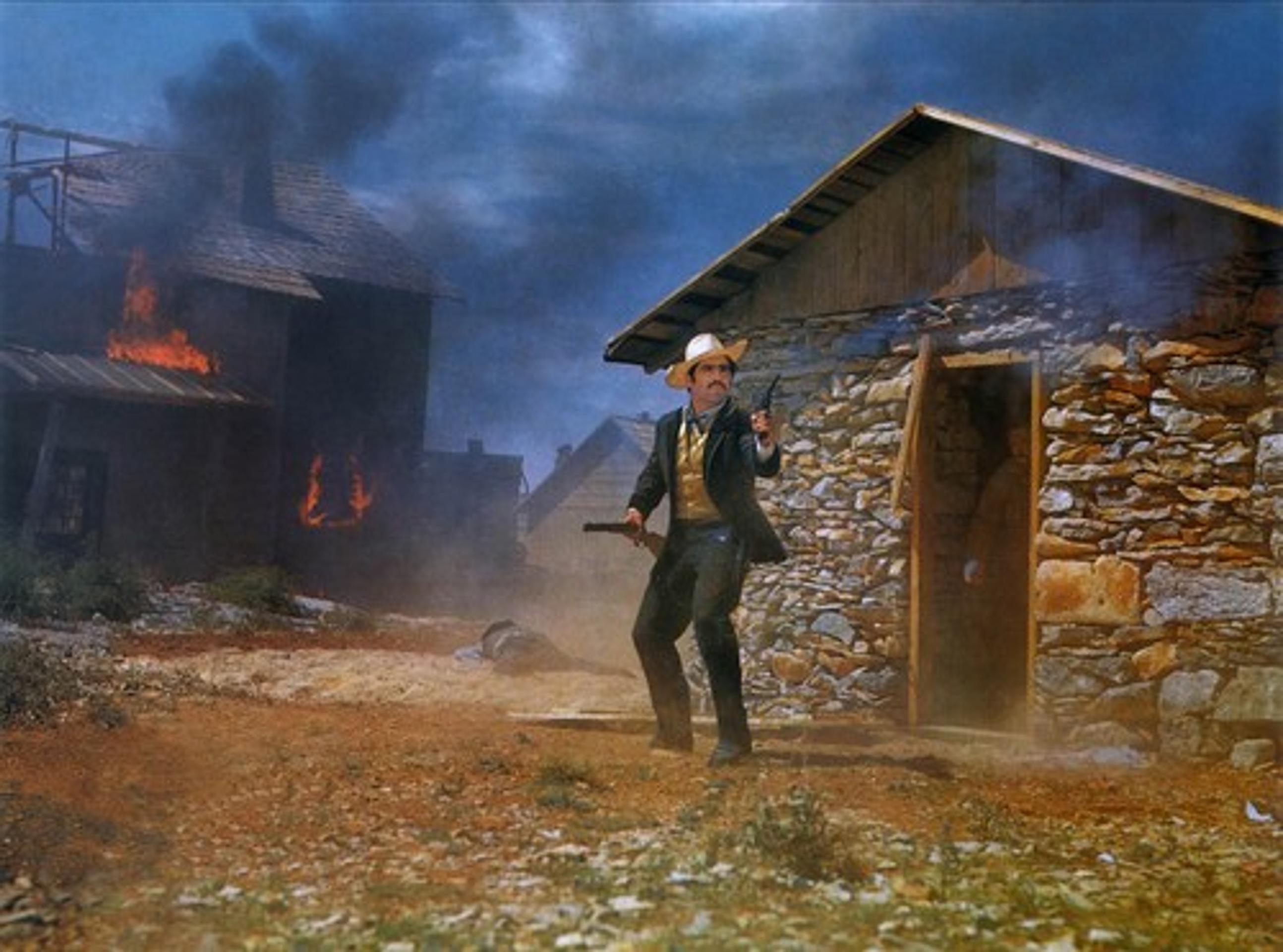 Mario Adorf ako bandita Santer vo filme Winnetou.