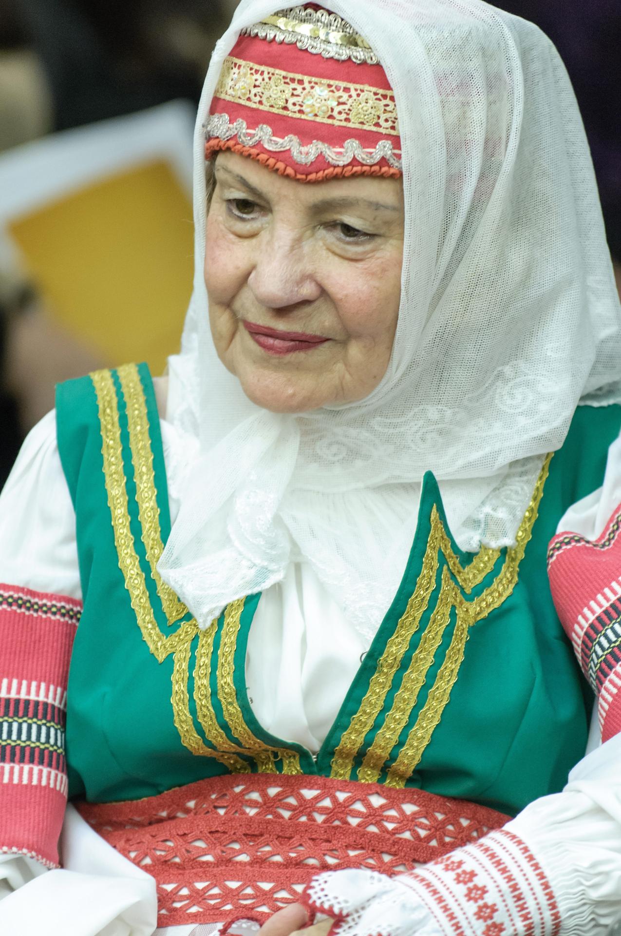 Na snímke speváčka ľudových piesní Darina Laščiaková