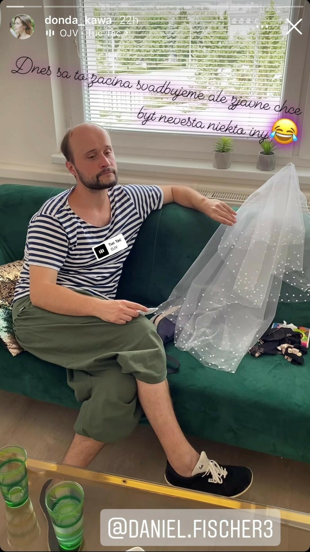 Daniel Fischer počas svadobných príprav.