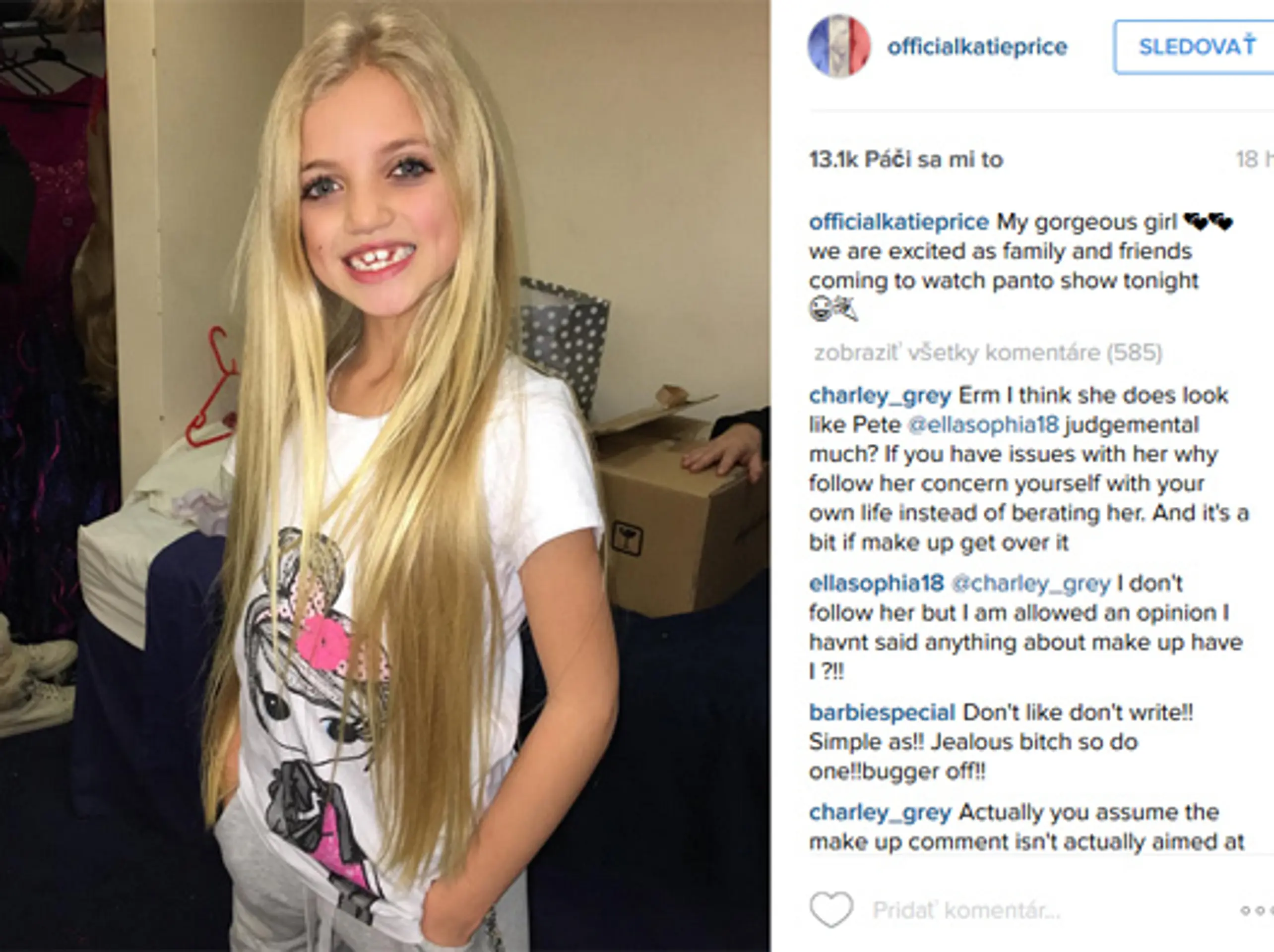 Dcéra Katie Price Princess.