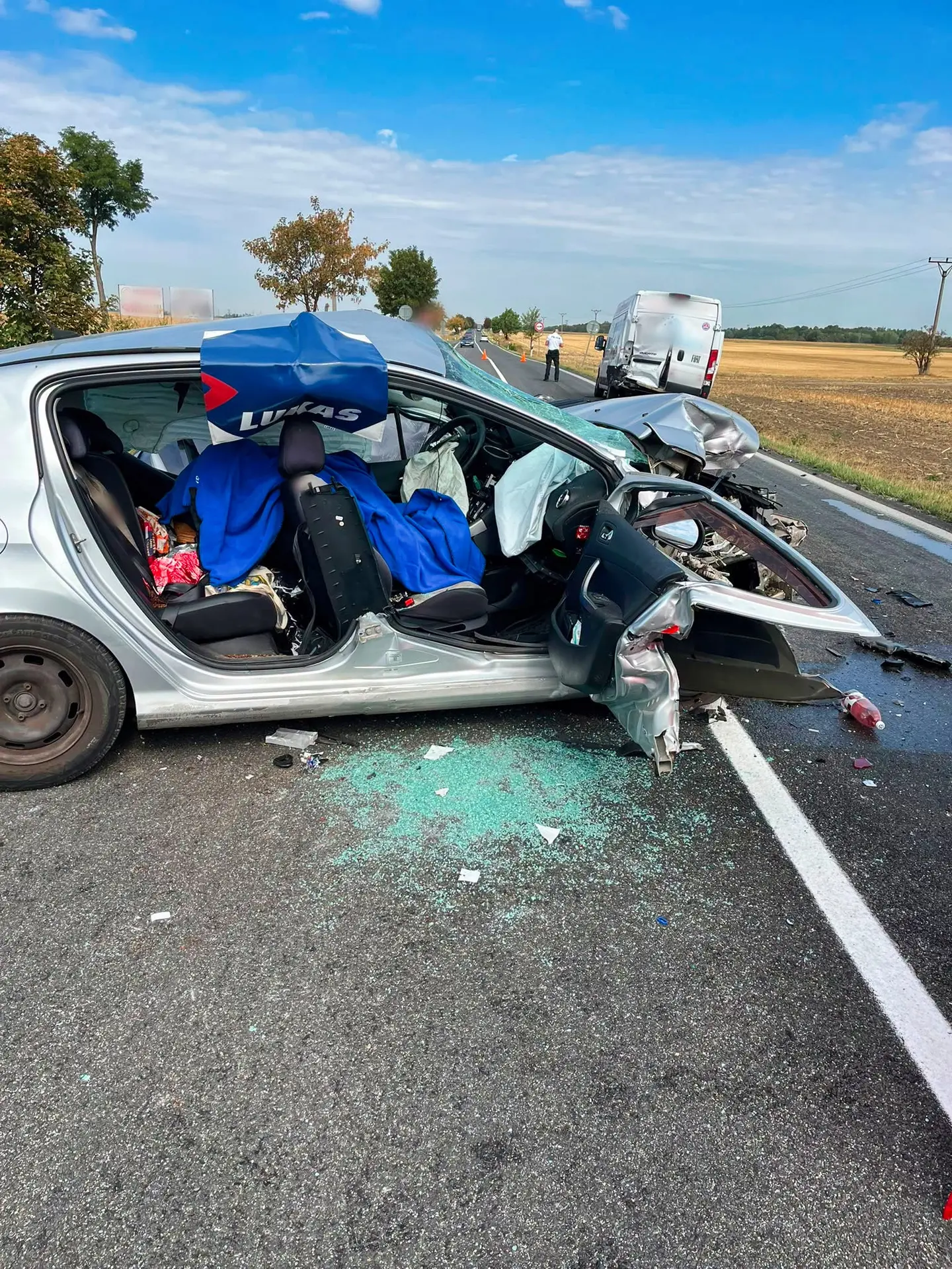 Vážna nehoda na juhozápade Slovenska.