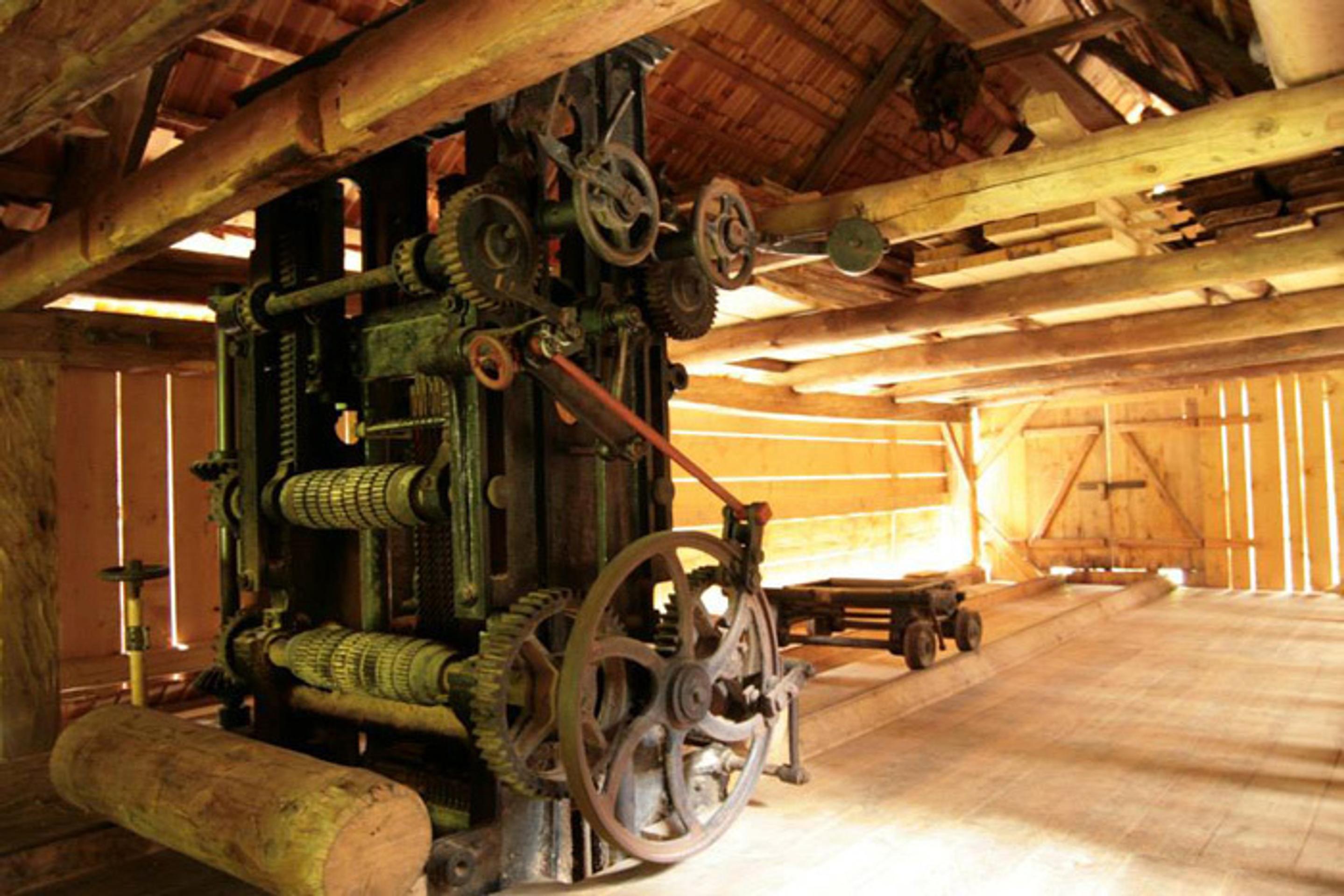 Interiér Vodného mlynu v Kvačianskej doline. 