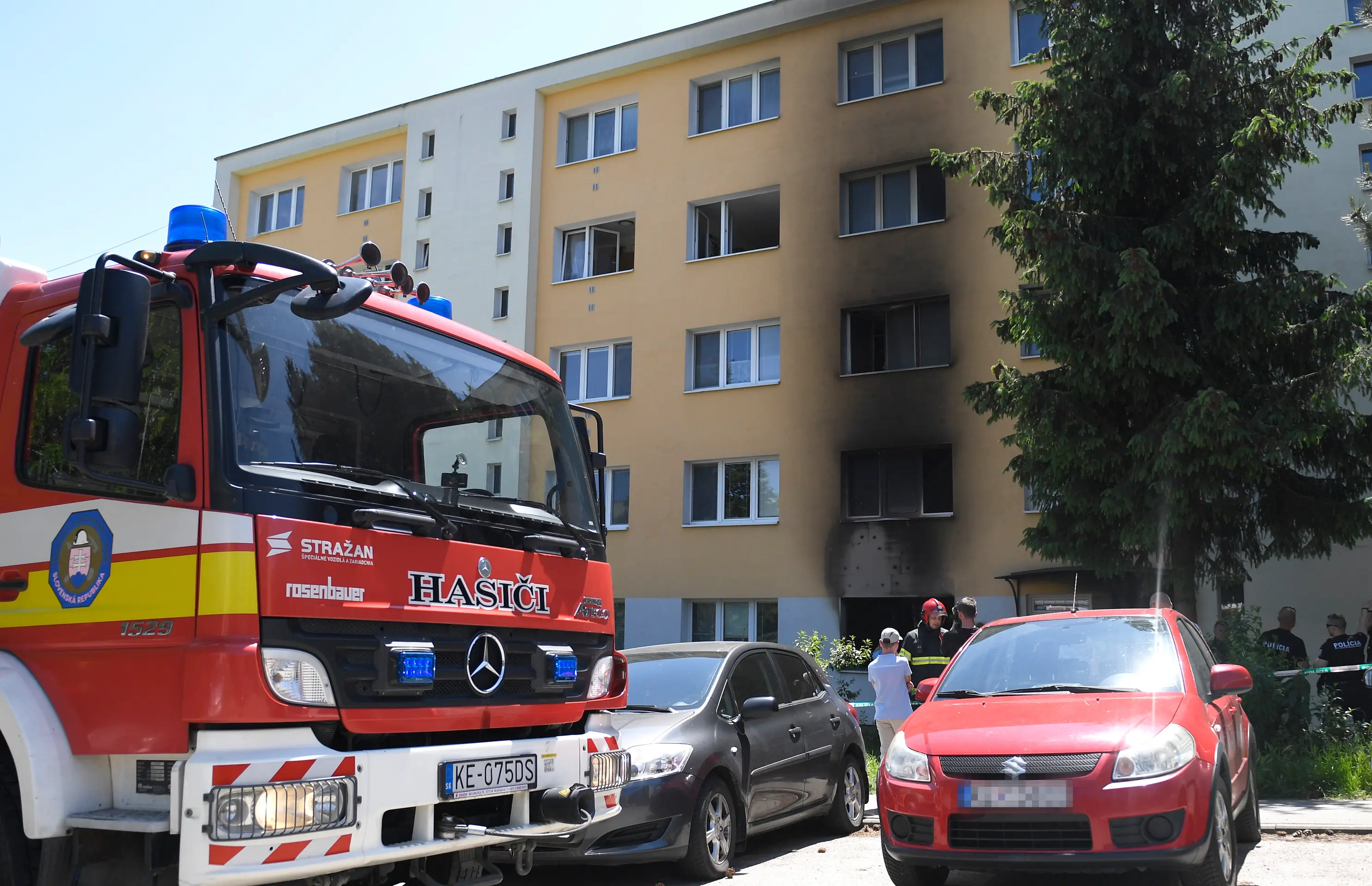 Požiar v Košiciach.