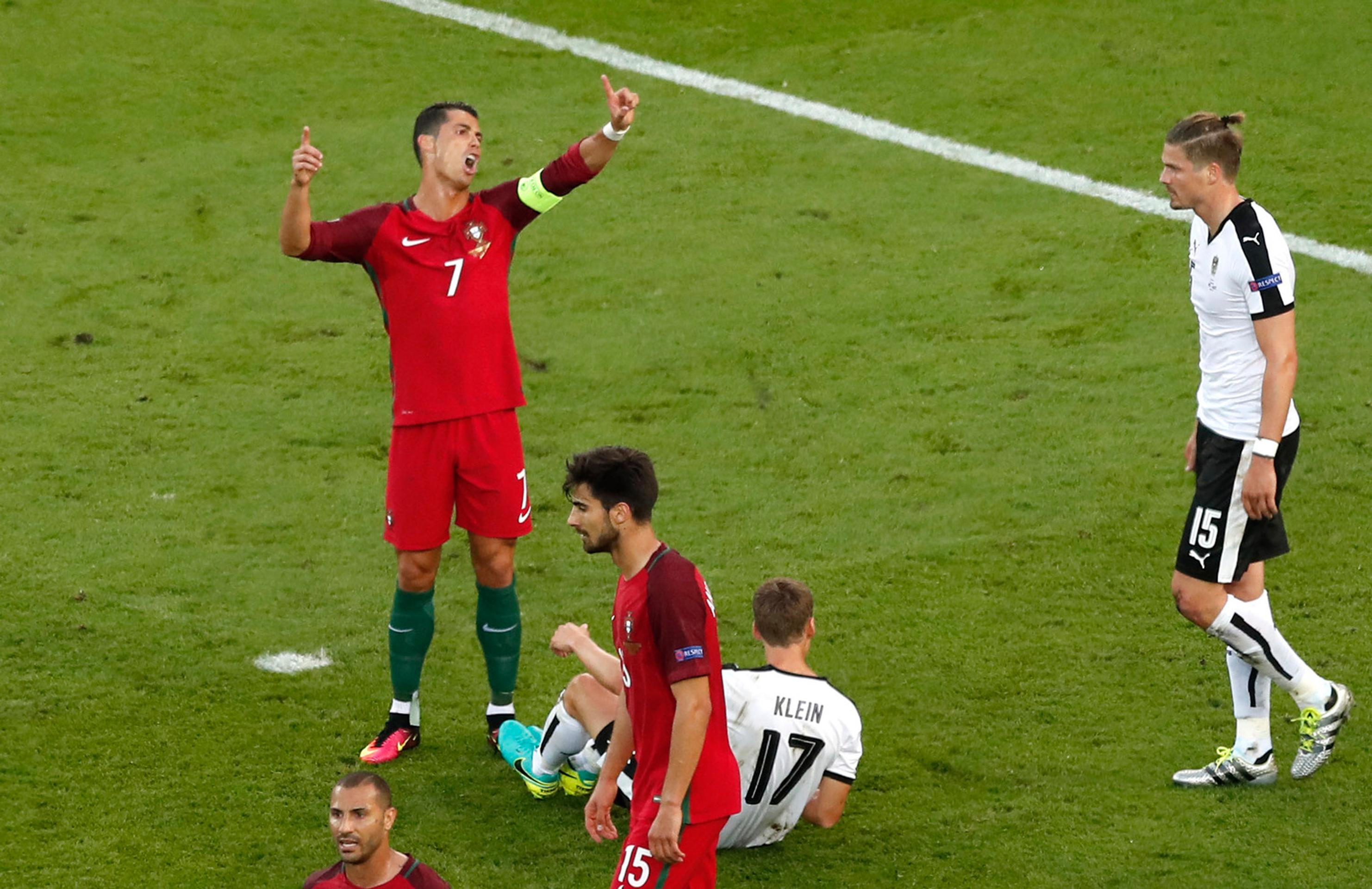 Snímky zo zápasu Portugalsko - Rakúsko