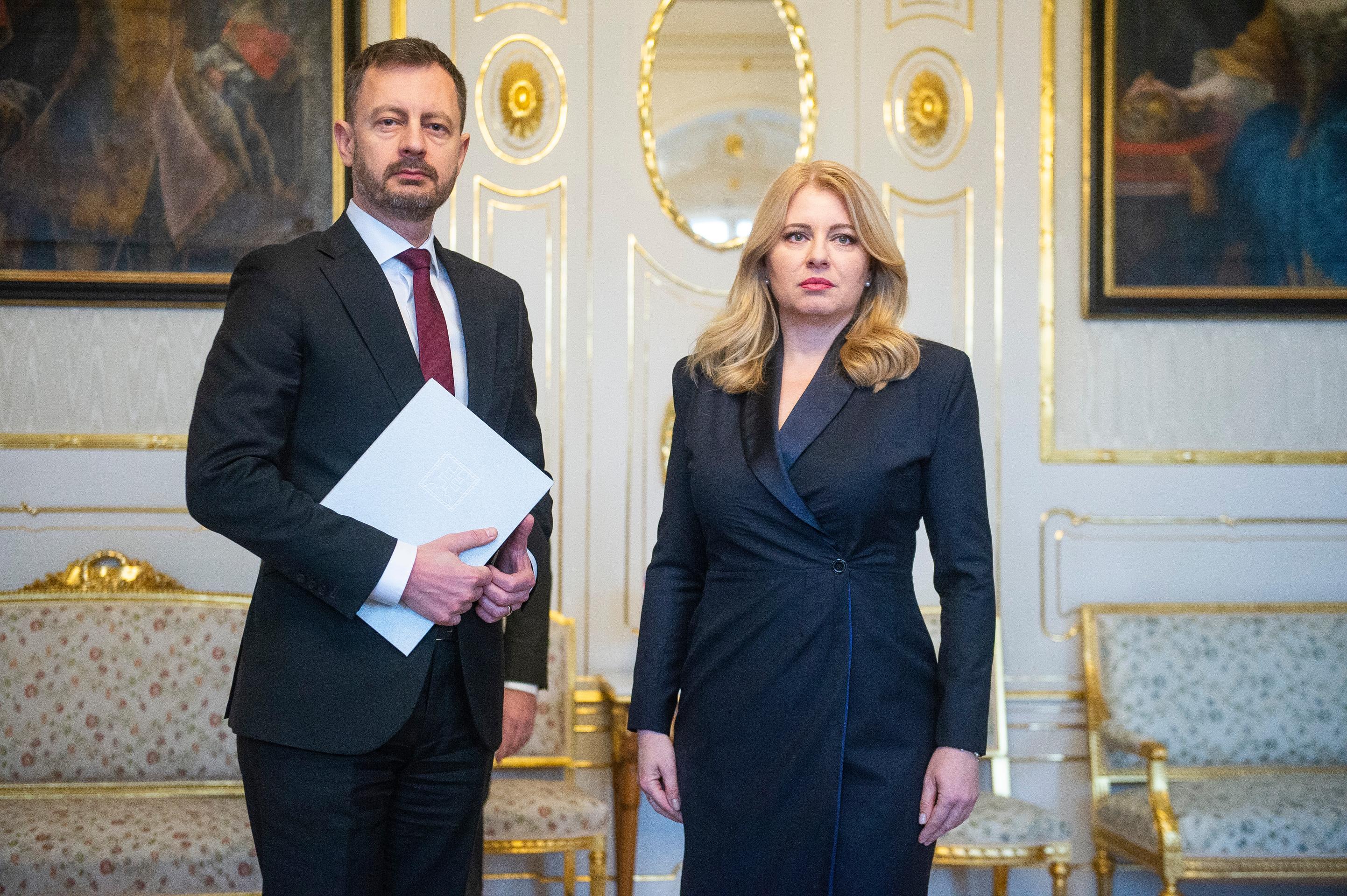 Eduard Heger a Zuzana Čaputová.