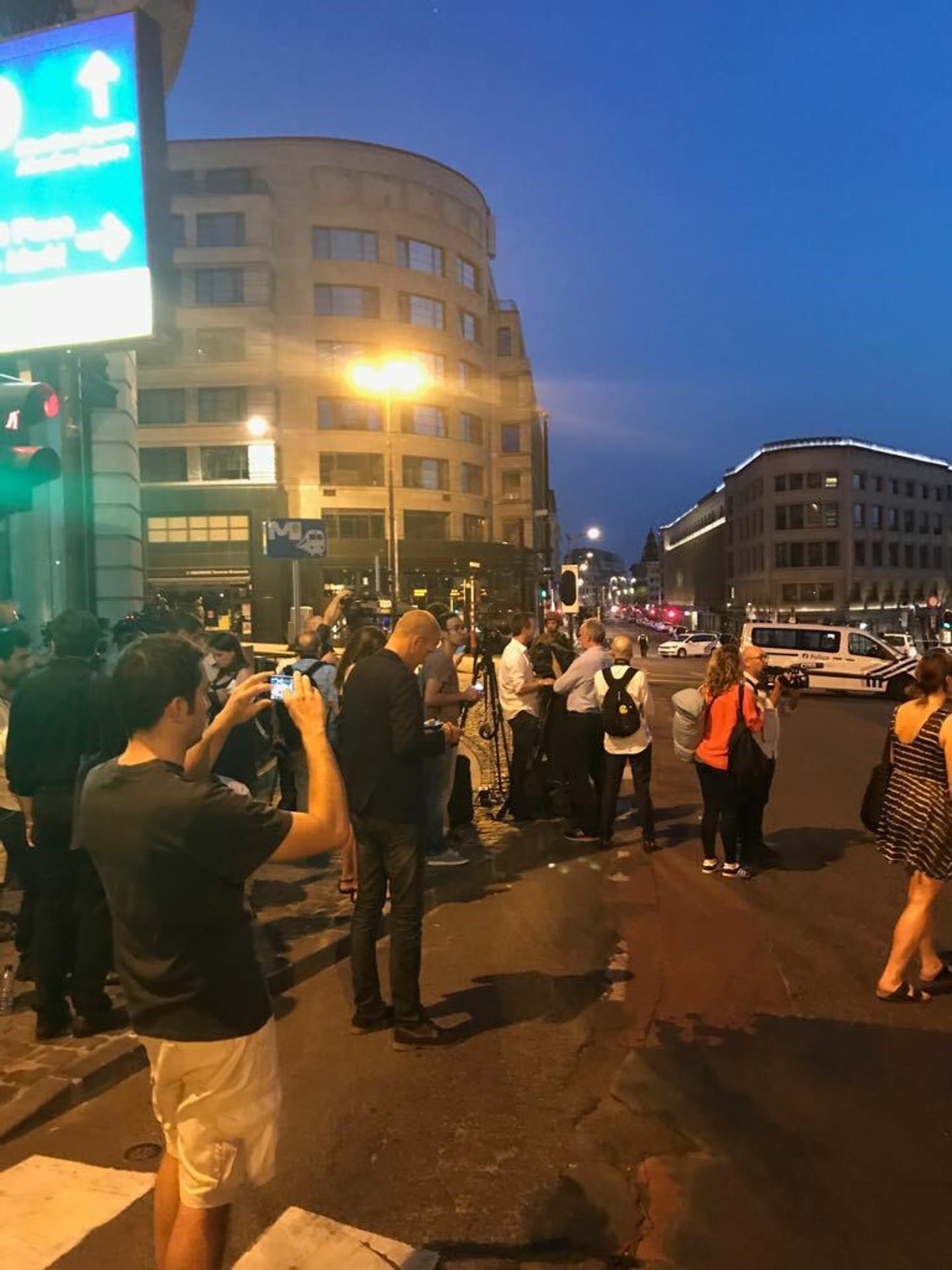 Okolie železničnej stanice v Bruseli