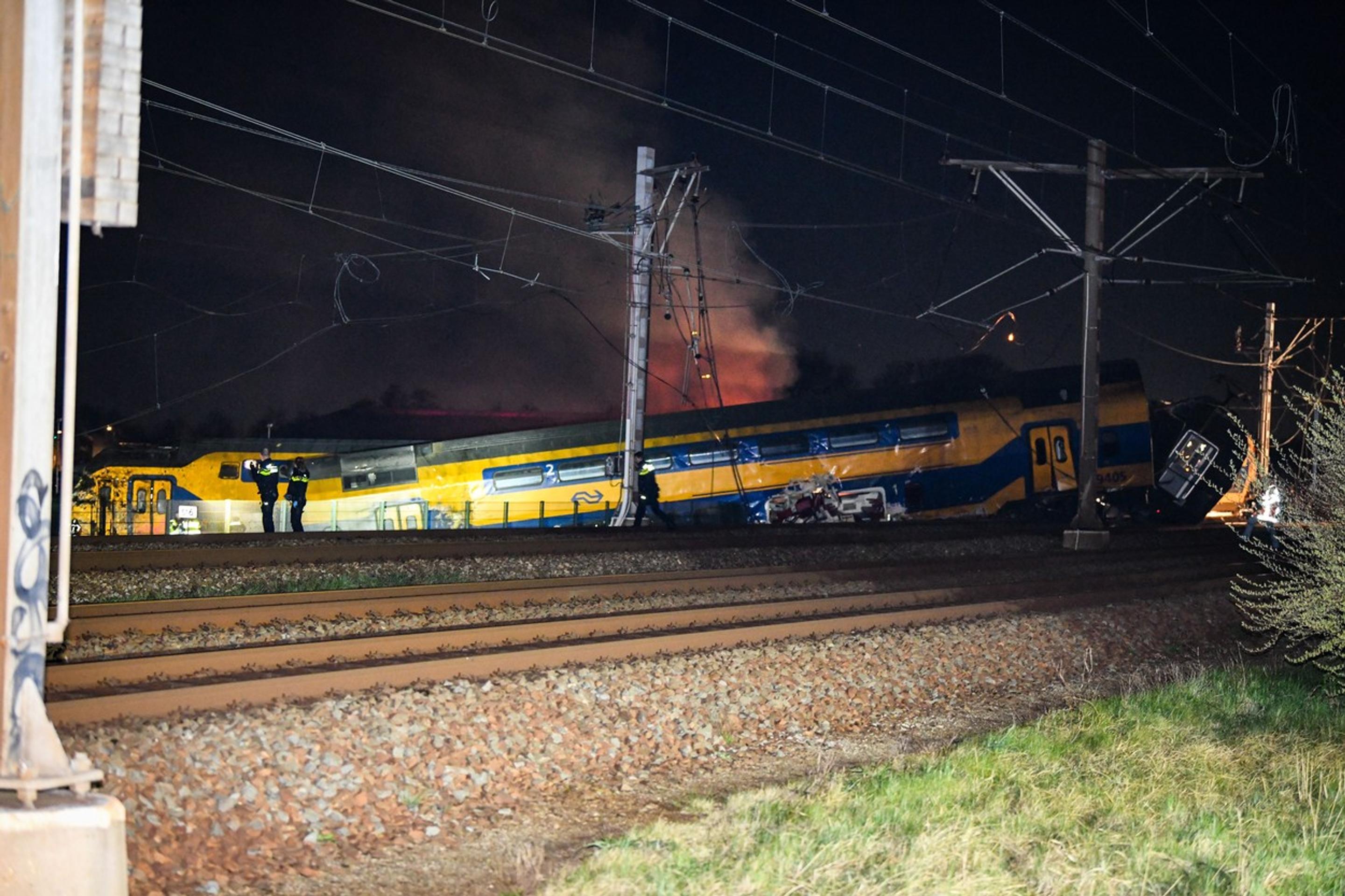 Vlaková nehoda v Holandsku.