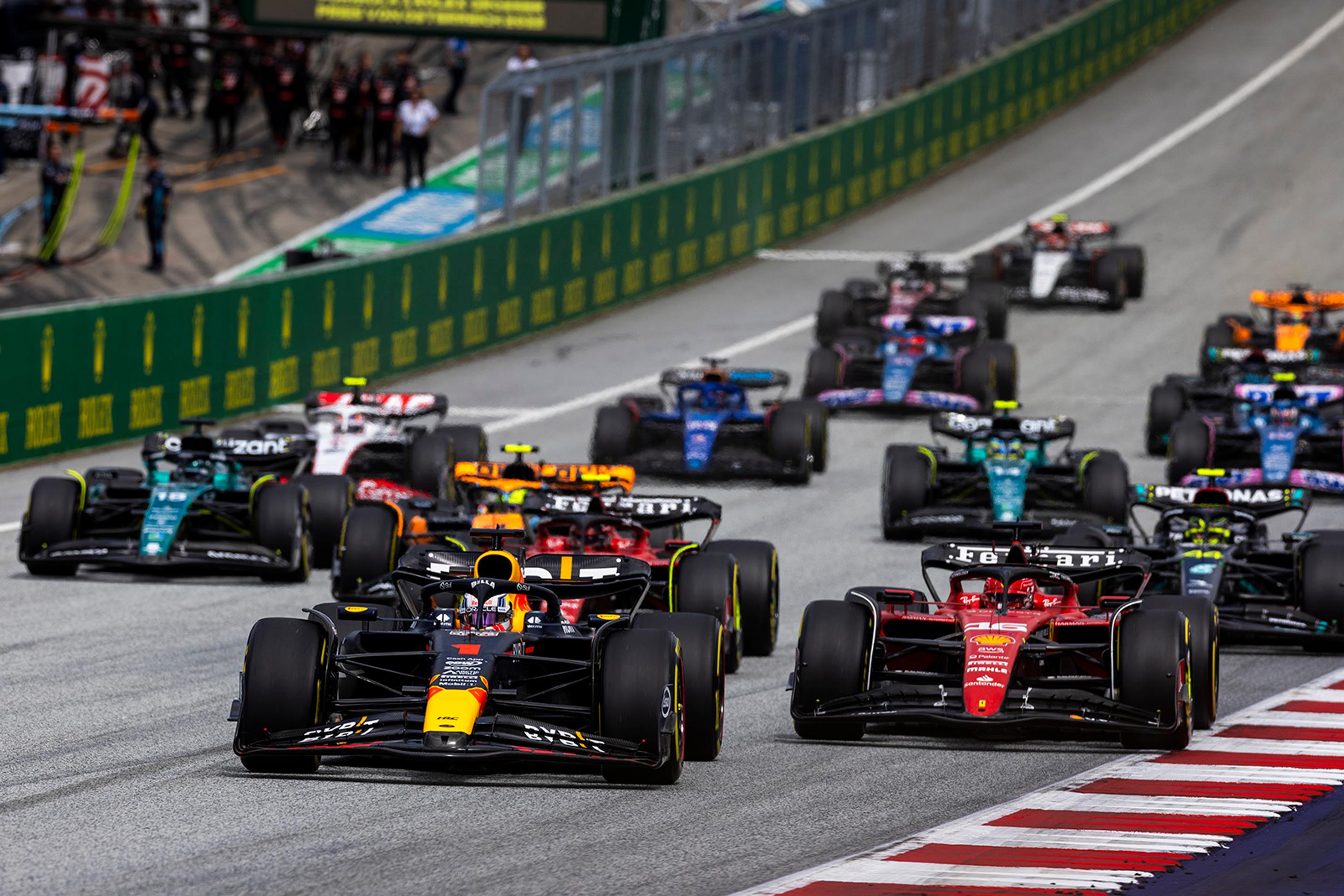 Štart Veľkej ceny Rakúska.