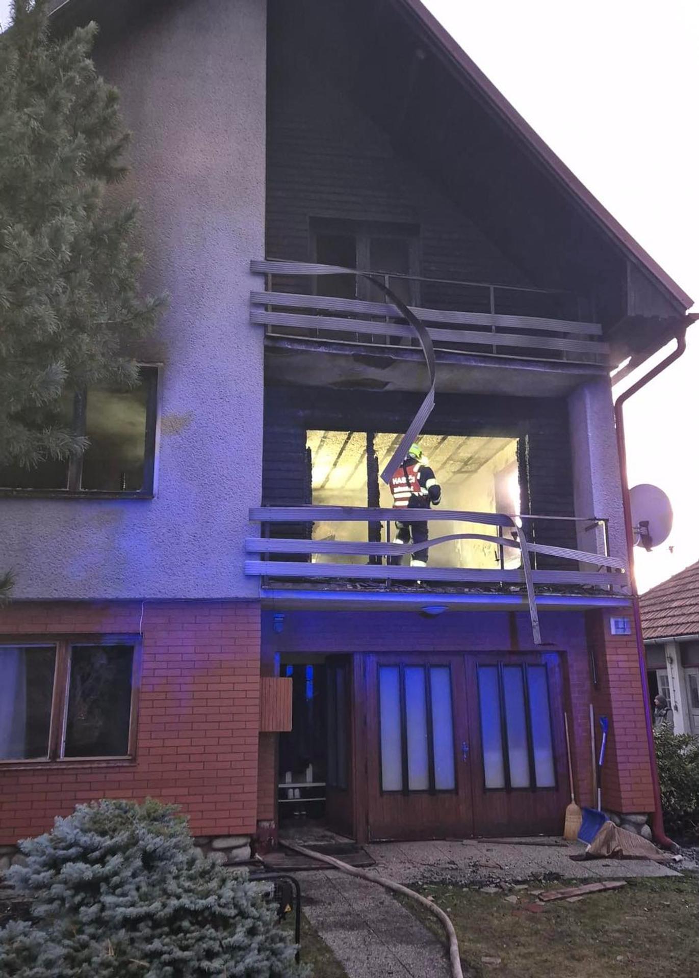 Požiar rodinného domu v Smrečanoch