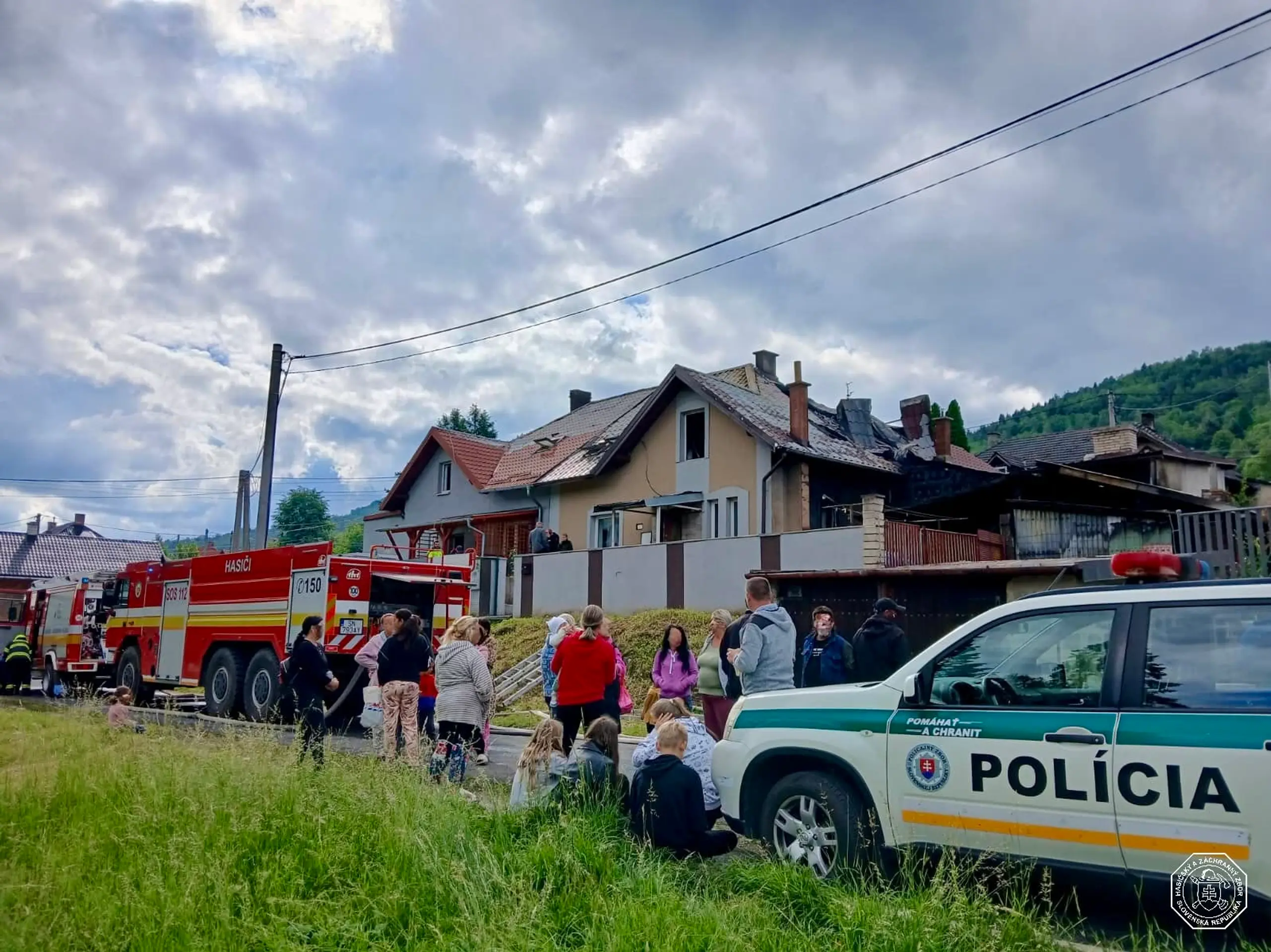 Požiar v Krompachoch