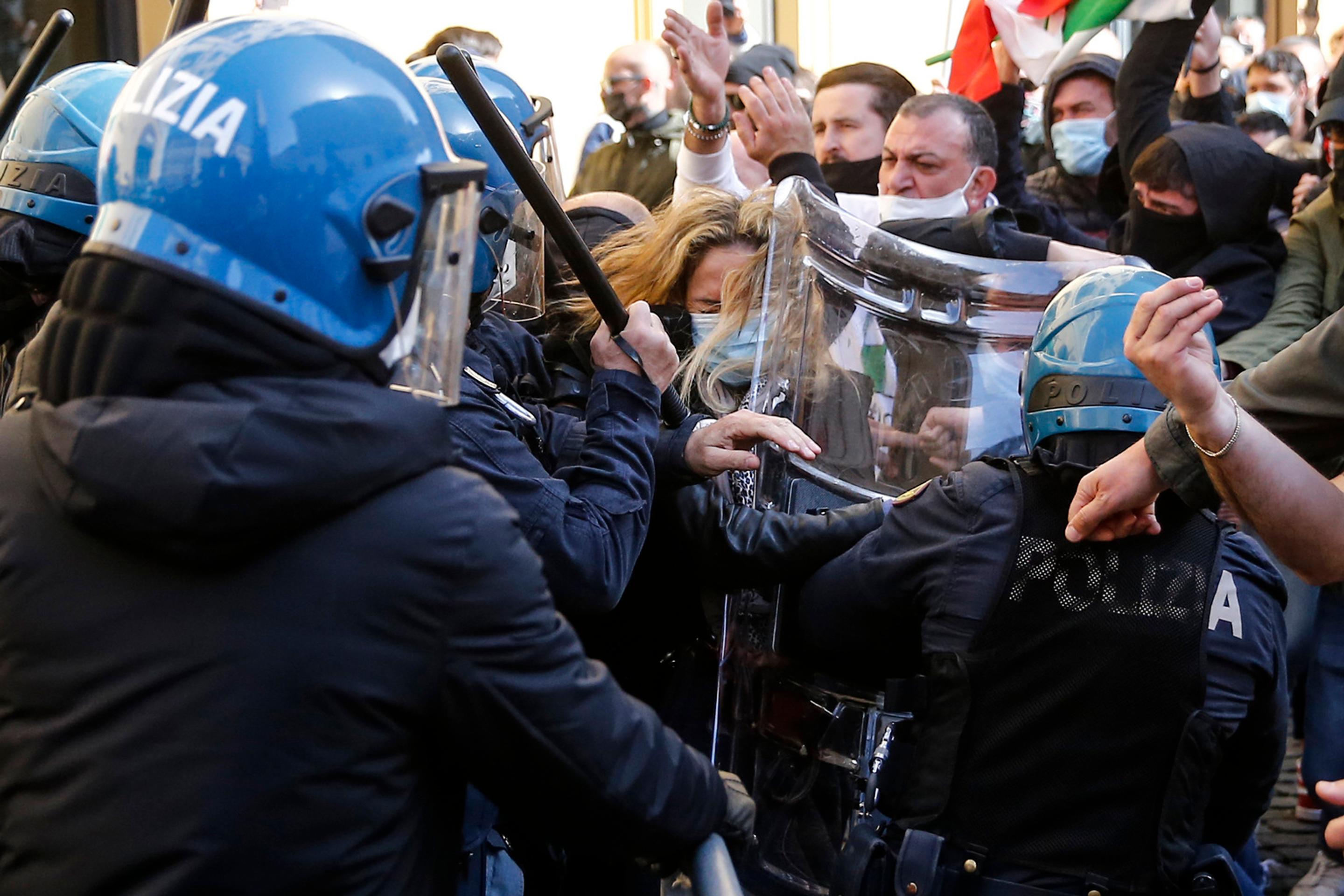Protest v Taliansku.