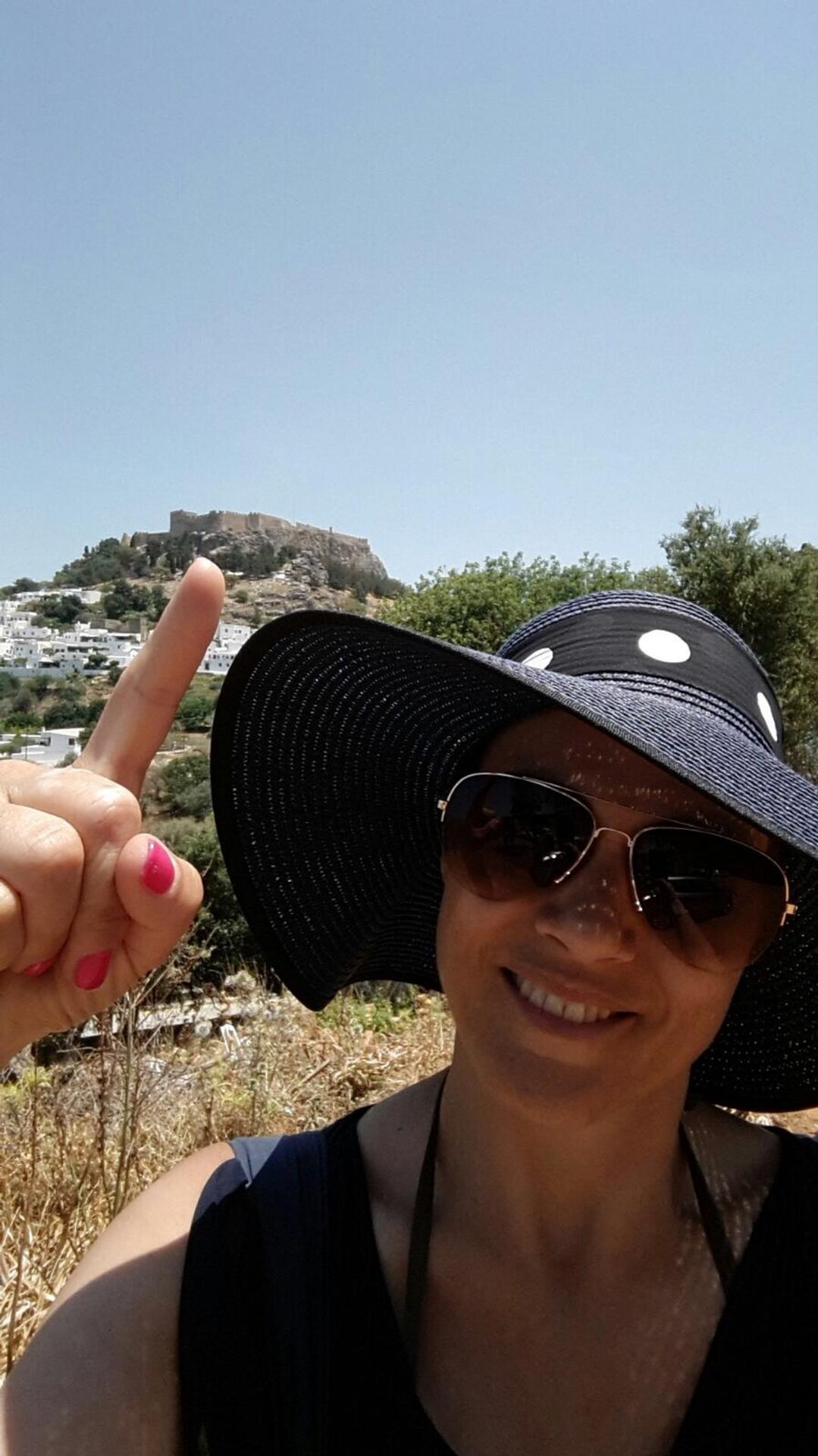 Aďka Poláková na Rhodose