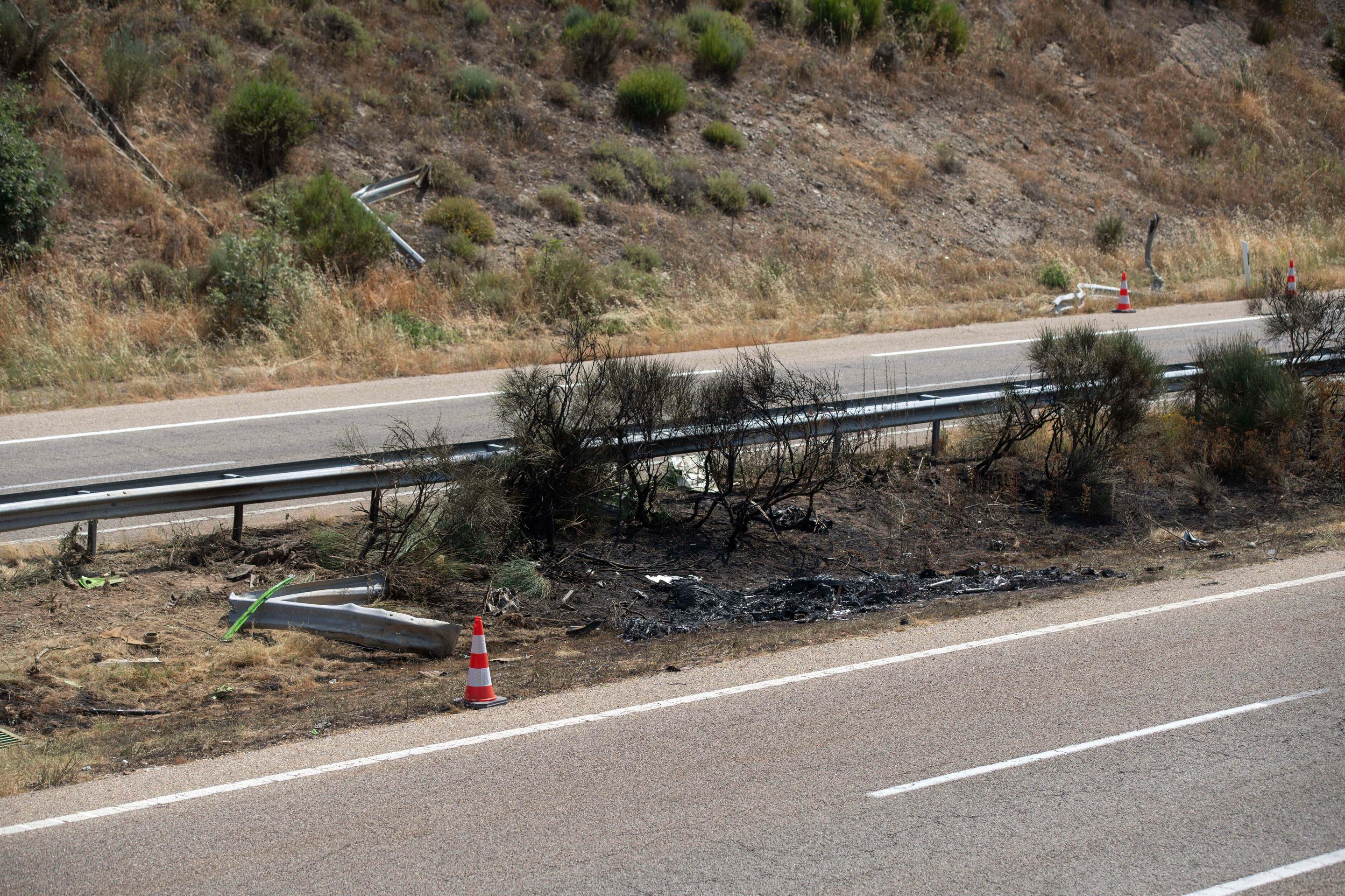 Miesto tragickej nehody Dioga Jotu