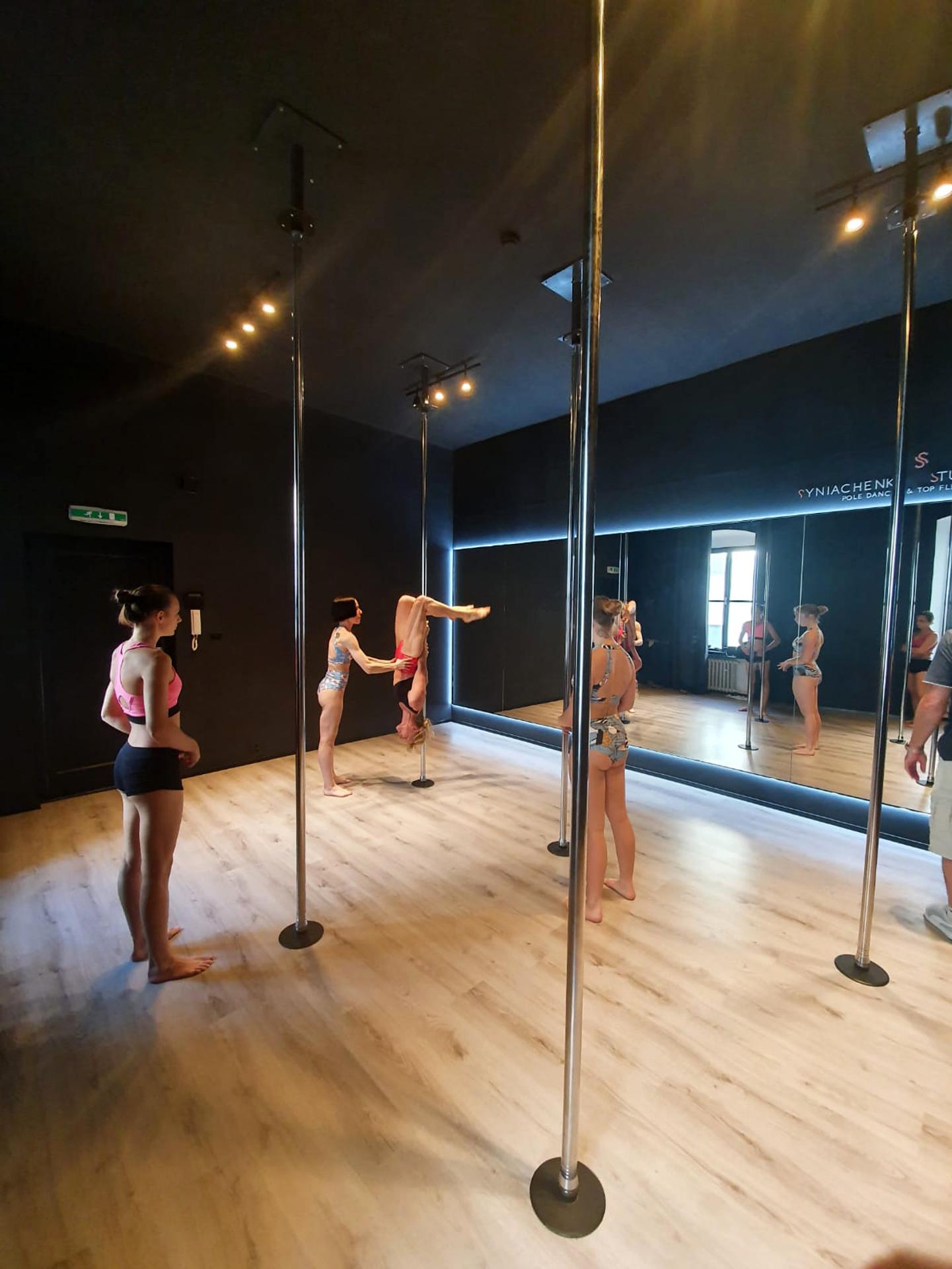 Polina Syniachenko počas lekcie.