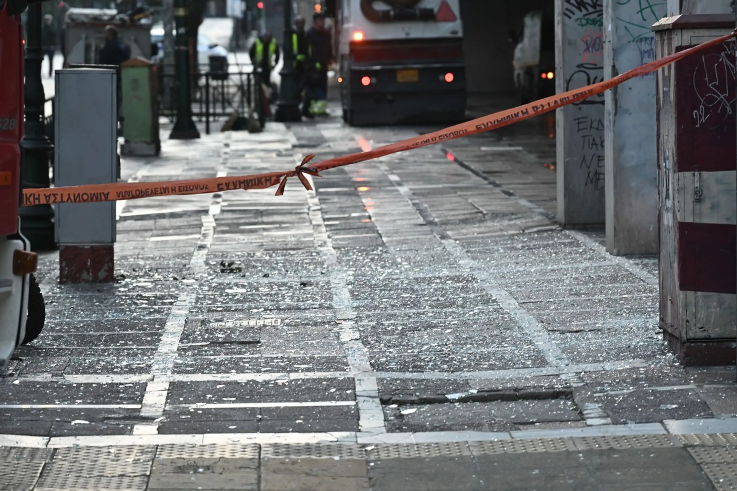 V centre Atén explodovala bomba. 