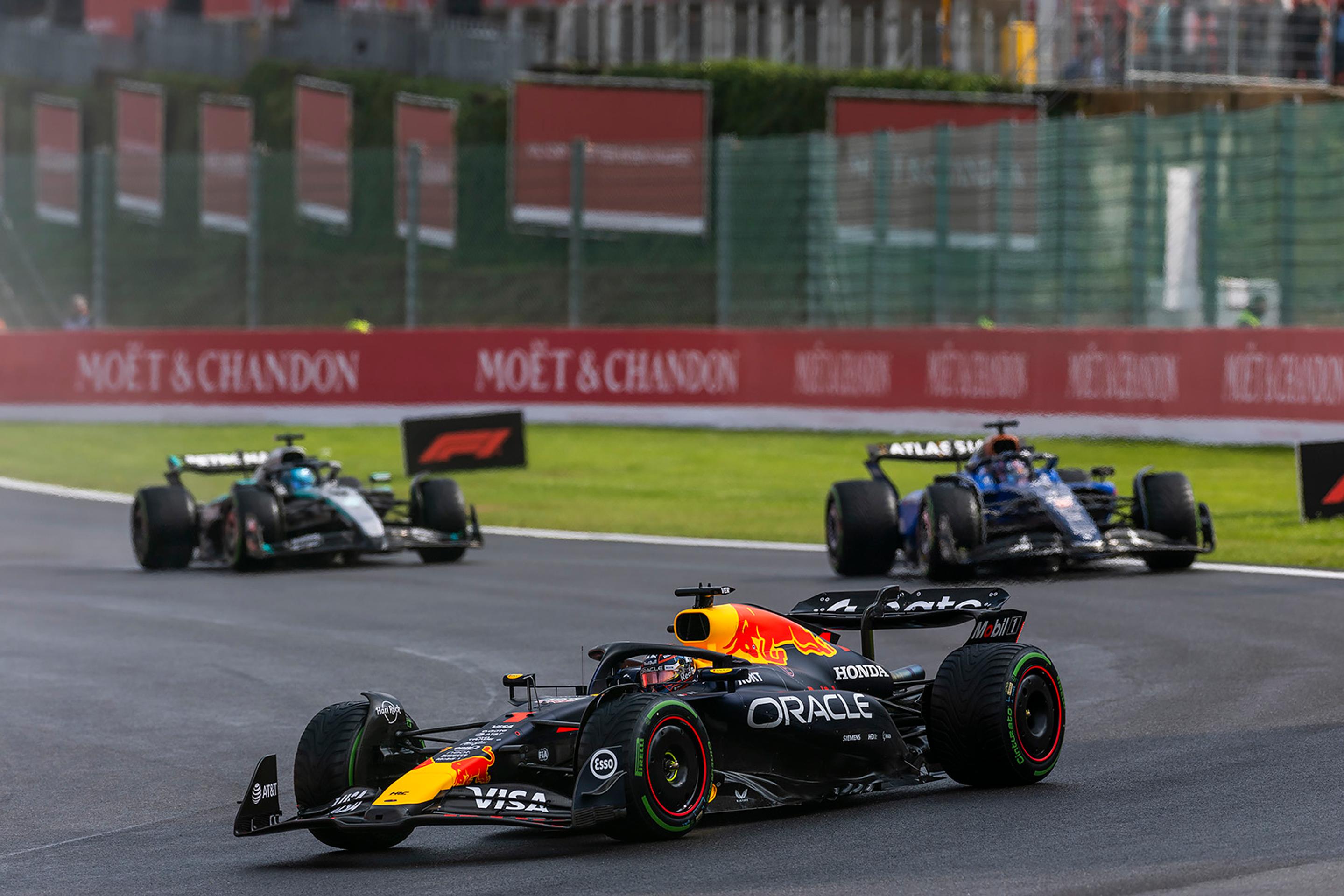 Holanďan Max Verstappen na trati VC Belgicka.