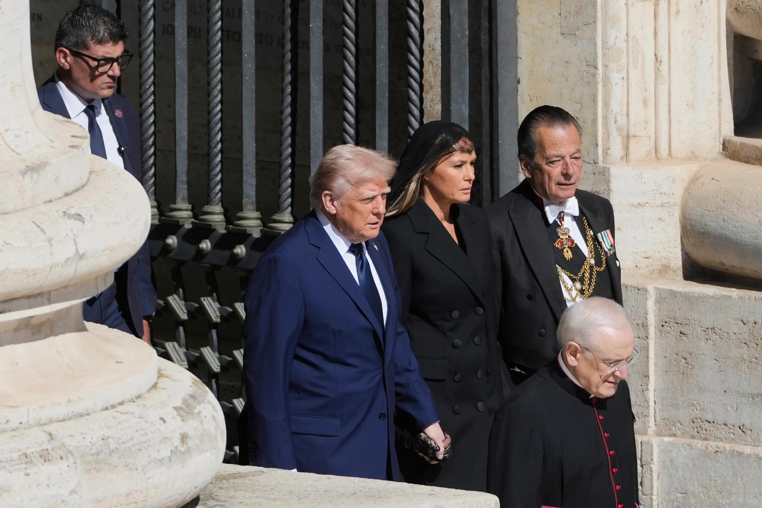Donald Trump na pohrebe pápeža Františka 