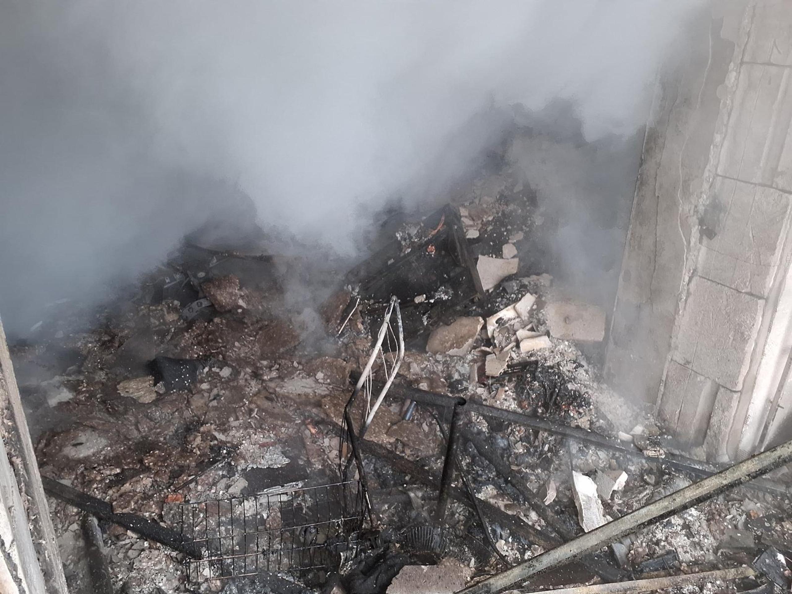 Požiar bytu v Senici.