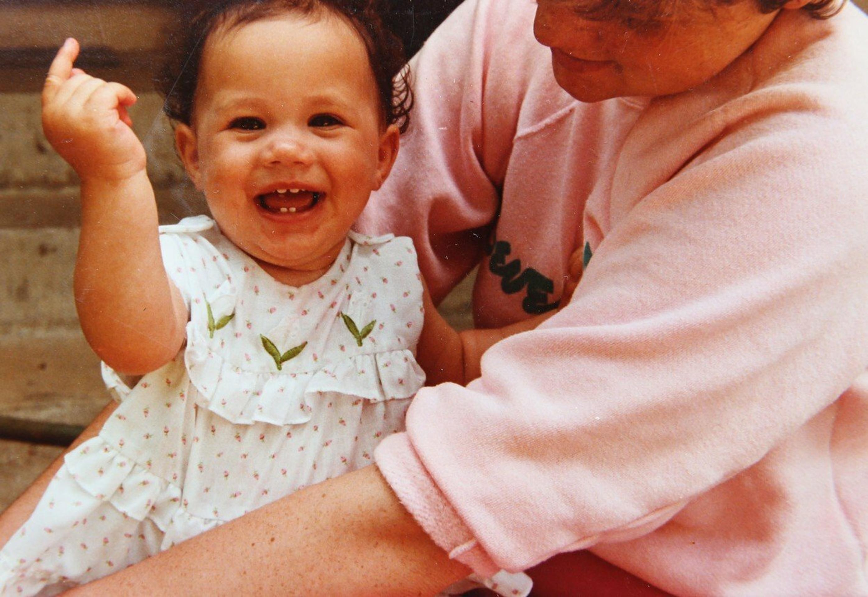 Meghan Markle ako bábätko