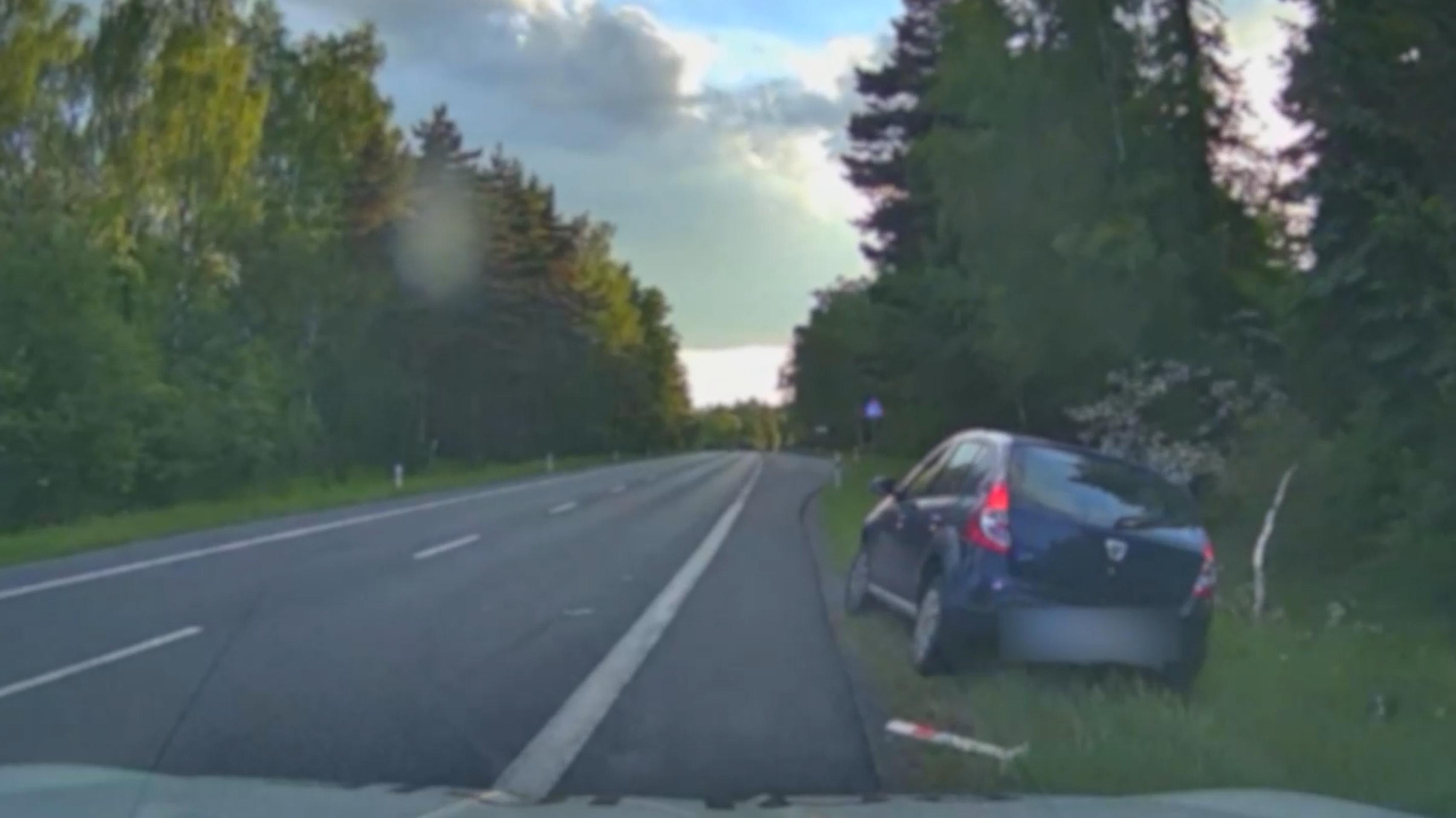 Policajná naháňačka pri Karlových Varoch