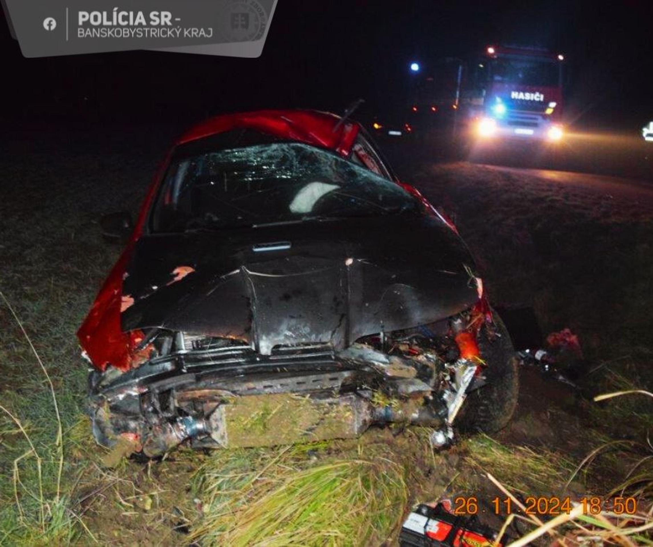 Nehoda neďaleko Tornale.