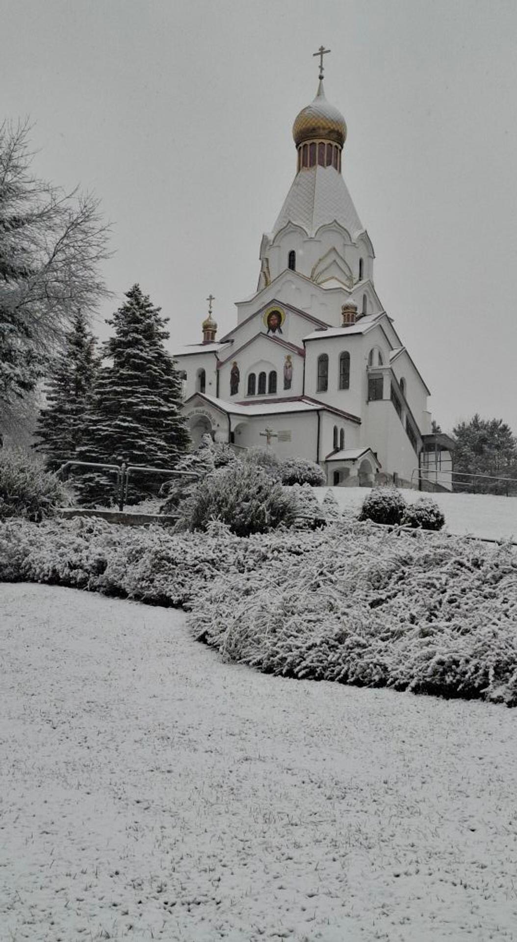 Zasnežené Medzilaborce.