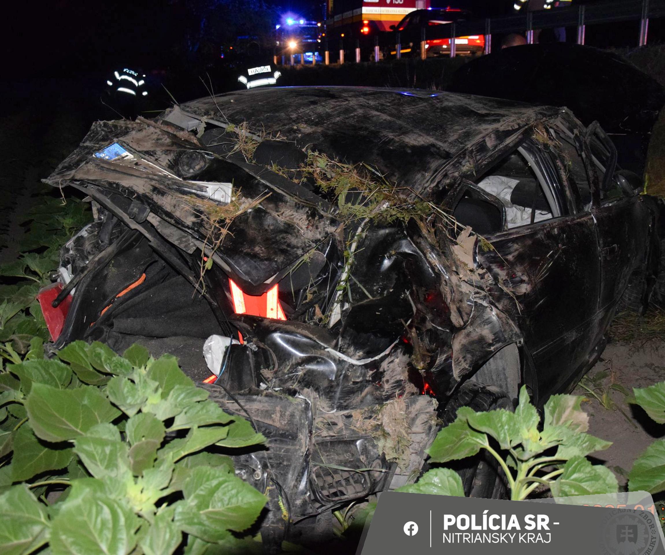 Zábery z dvoch dopravných nehôd v Nitrianskom kraji