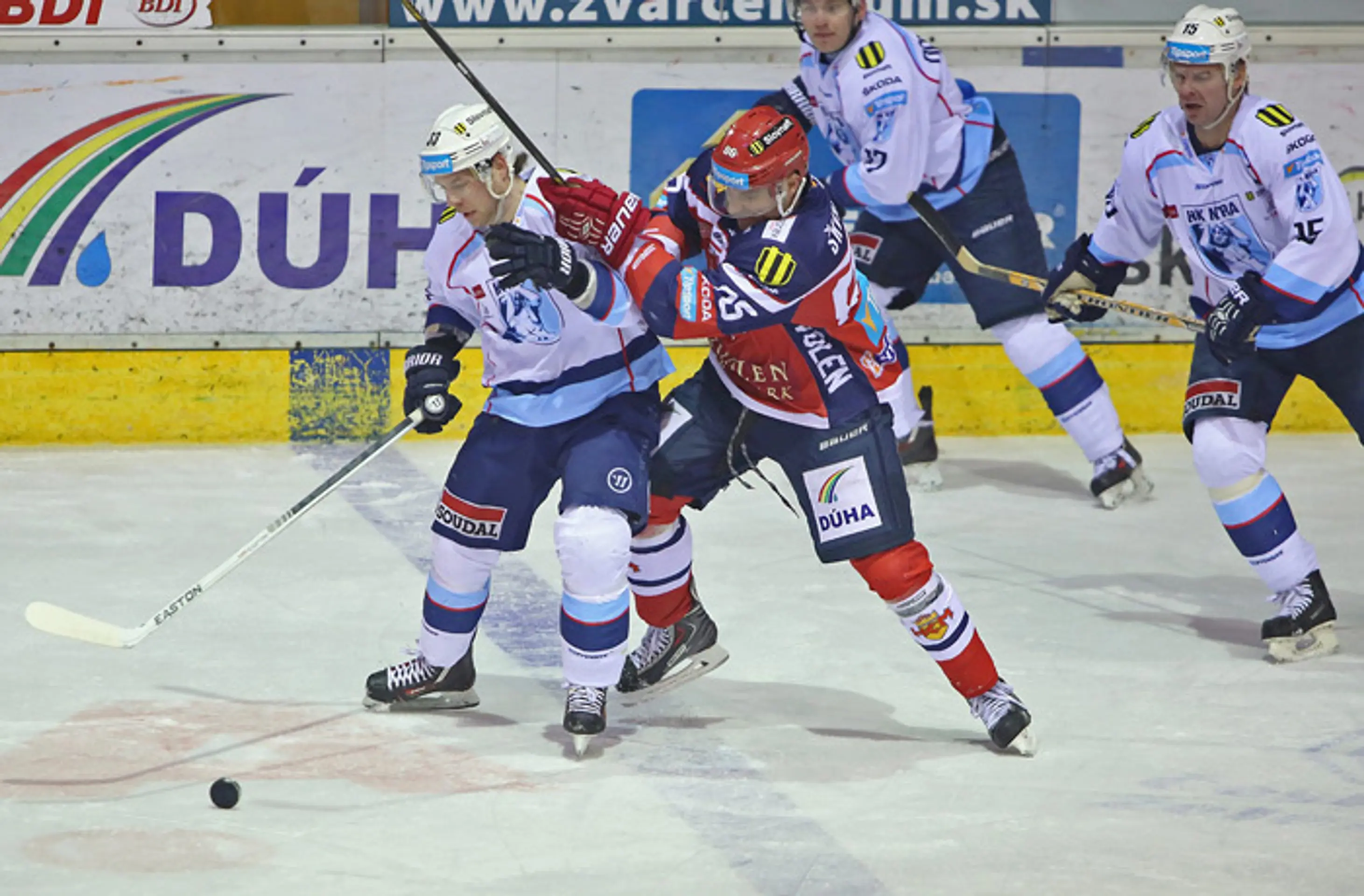 zľava Tibor Kutálek (Nitra), Tomáš Škvaridlo (Zvolen) a Peter Ordzovenský a Jozef Stümpel (Nitra).