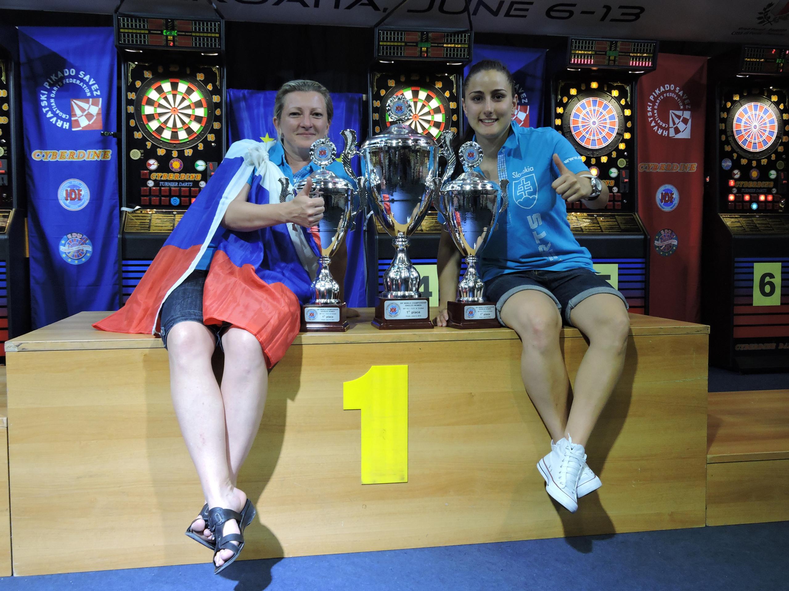 Martina Súlovská a Dominika Kopkášová na MS.