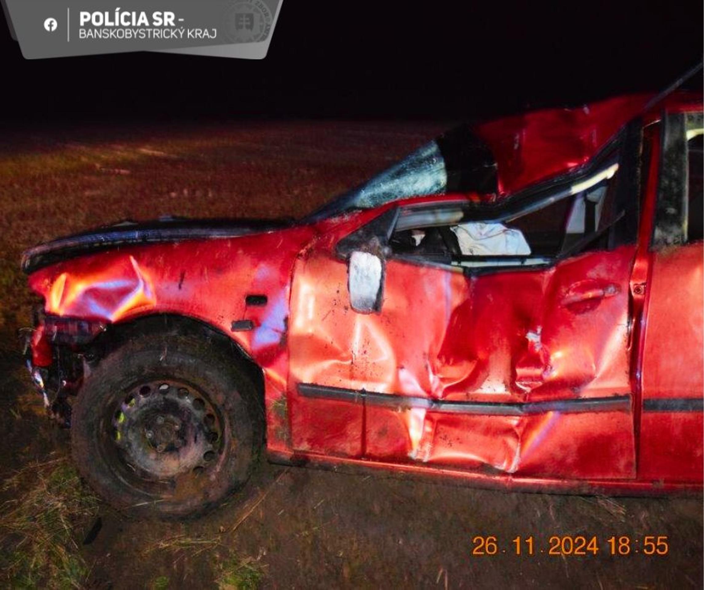 Nehoda neďaleko Tornale.