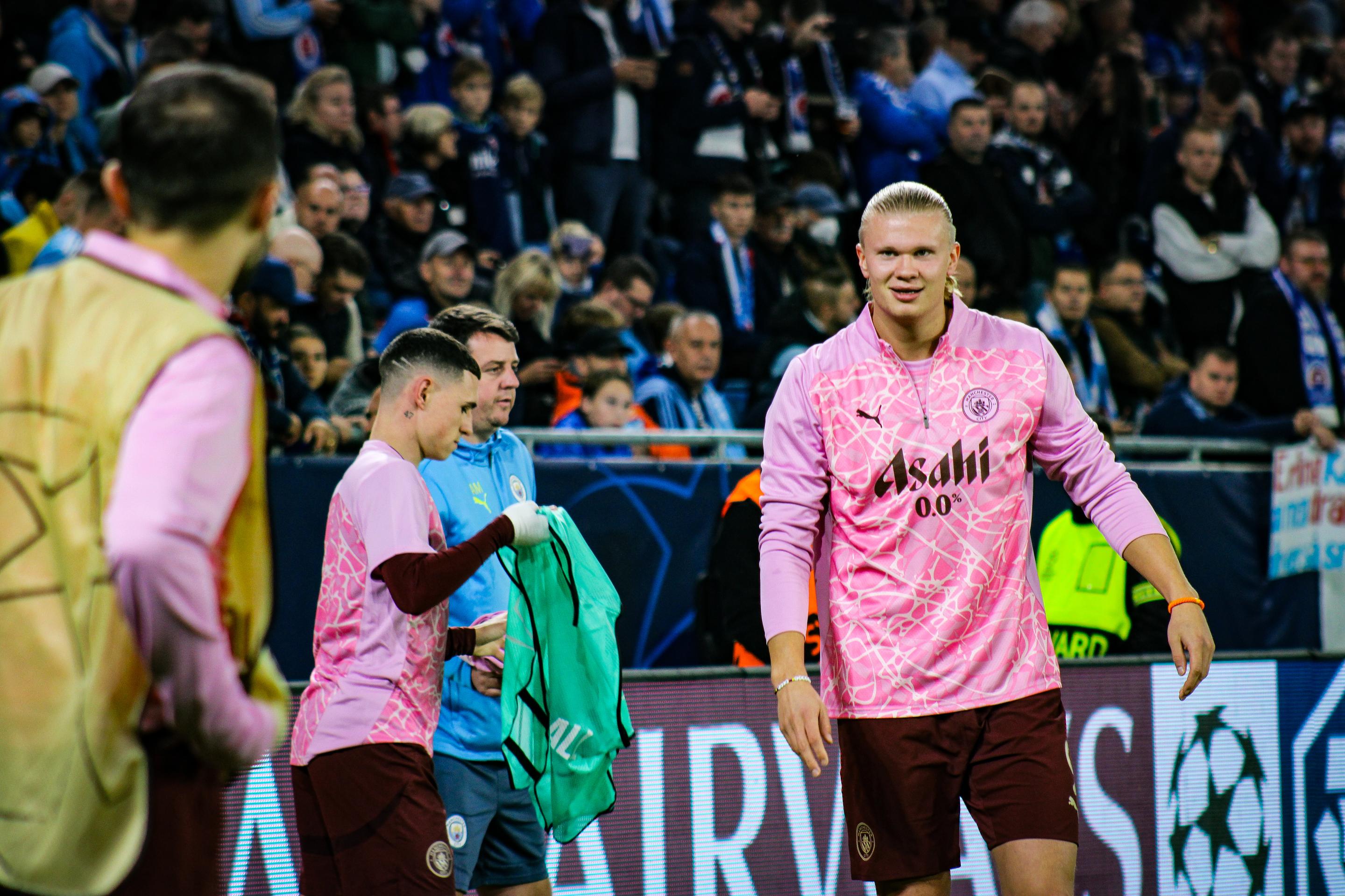 Rozcvička Manchestru City na Tehelnom poli