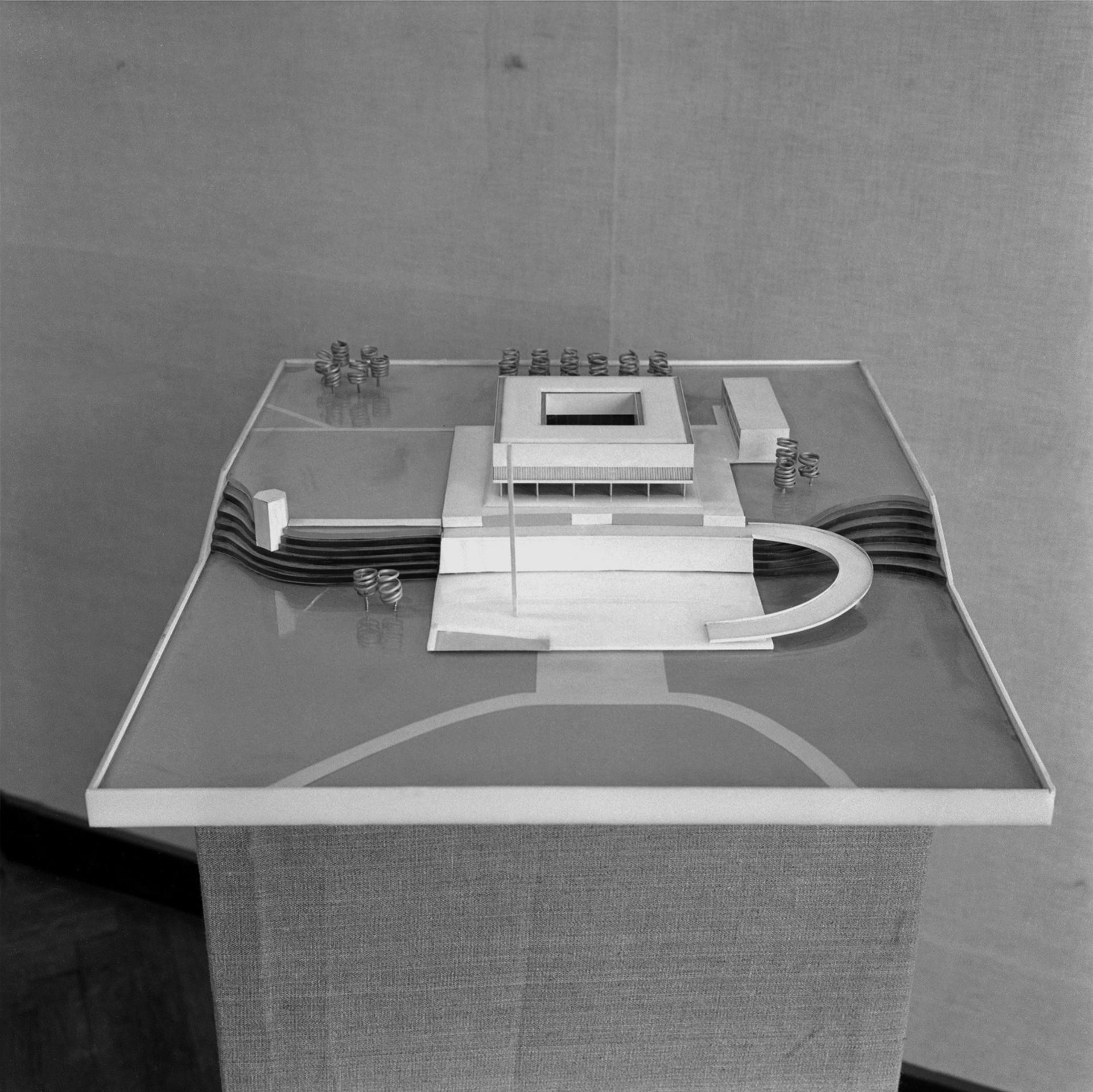 Návrh Pamätníka SNP v Banskej Bystrici z 19. januára 1961.