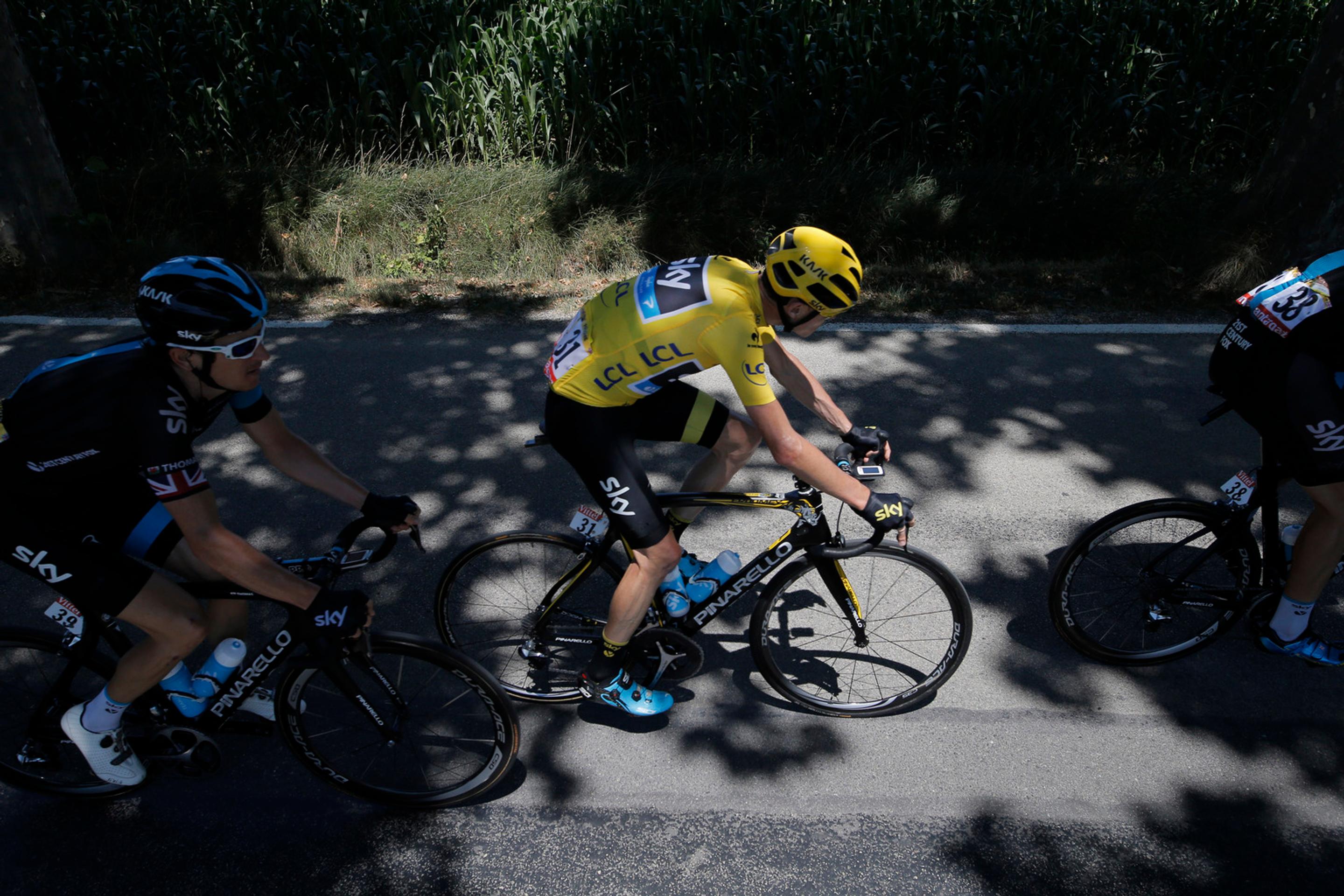 Chris Froome počas 16. etapy 